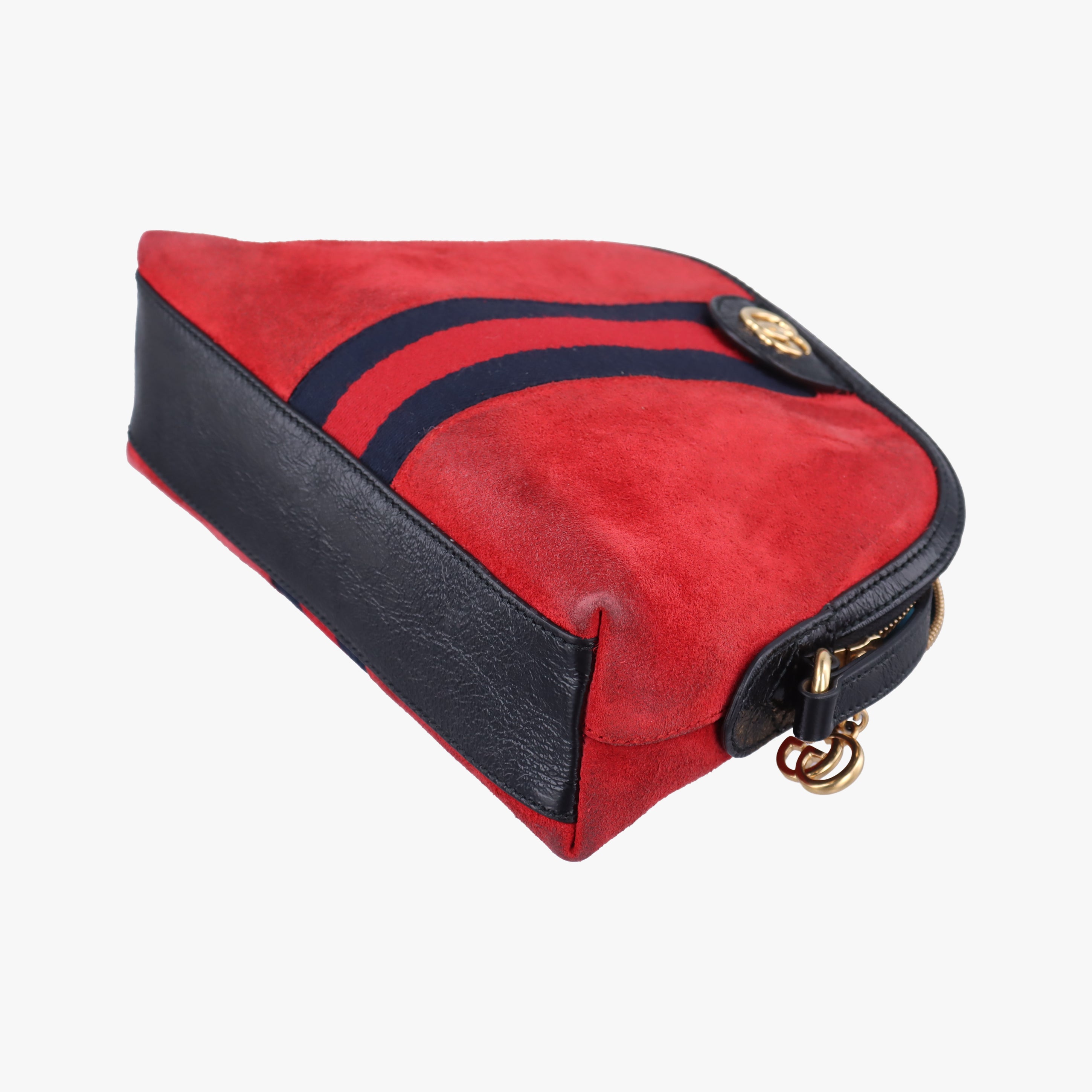 Ophidia Red×black Suede x leather 499621 I025780415オフィディア レッド×ブラック スエード×レザー 499621 I025780415