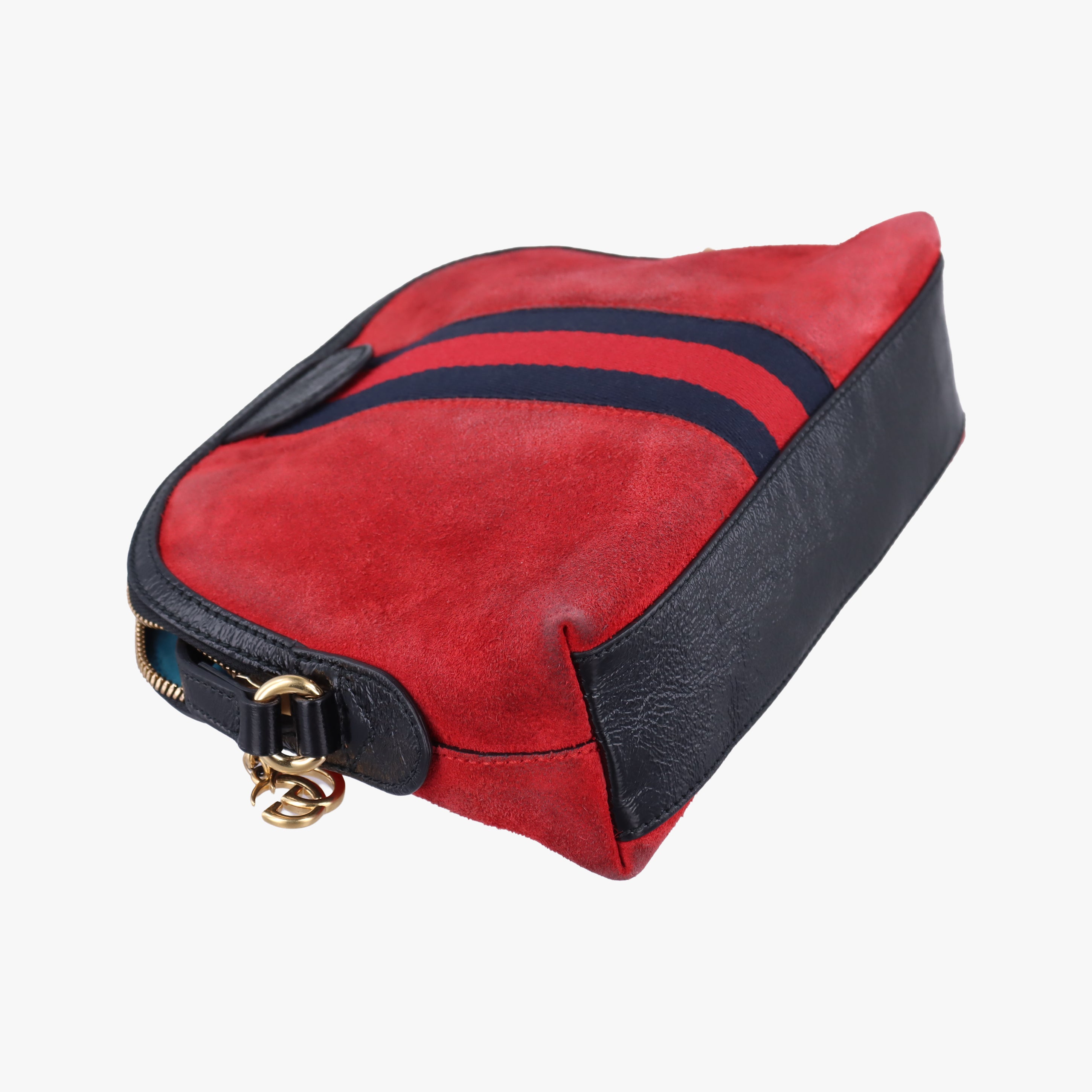 Ophidia Red×black Suede x leather 499621 I025780415オフィディア レッド×ブラック スエード×レザー 499621 I025780415