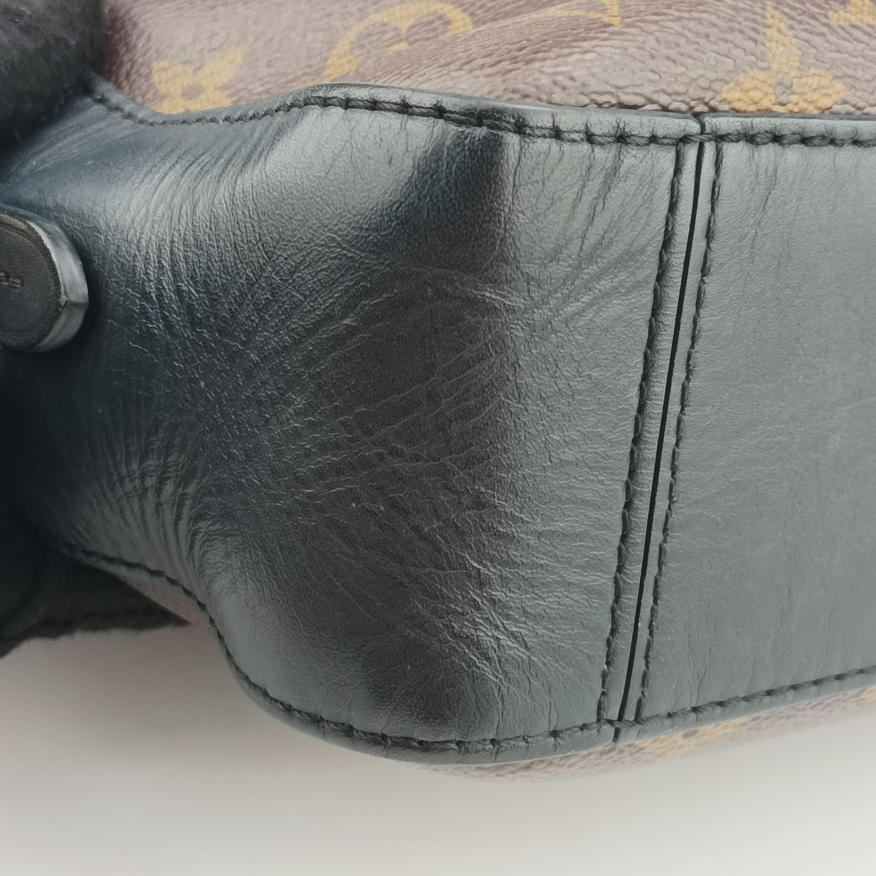 SAINTONGE brown×Noir Monogram Canvas×calf leather M43555 CA3118サントンジュ モノグラム/ブラウン系×ノワール モノグラムキャンバス×カーフレザー M43555 CA3118