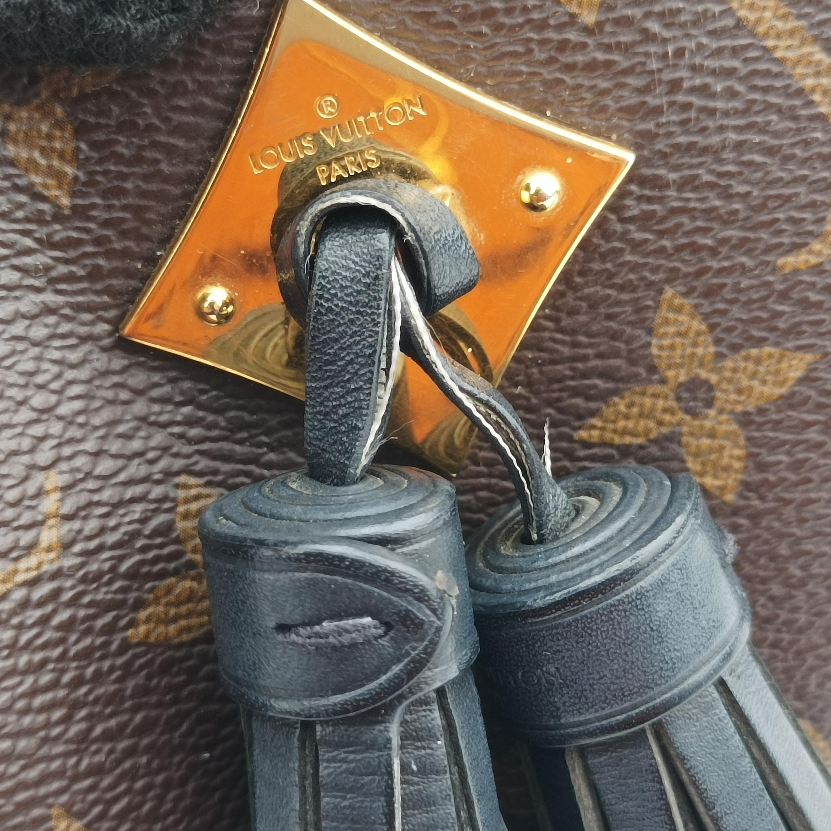 SAINTONGE brown×Noir Monogram Canvas×calf leather M43555 CA3118サントンジュ モノグラム/ブラウン系×ノワール モノグラムキャンバス×カーフレザー M43555 CA3118