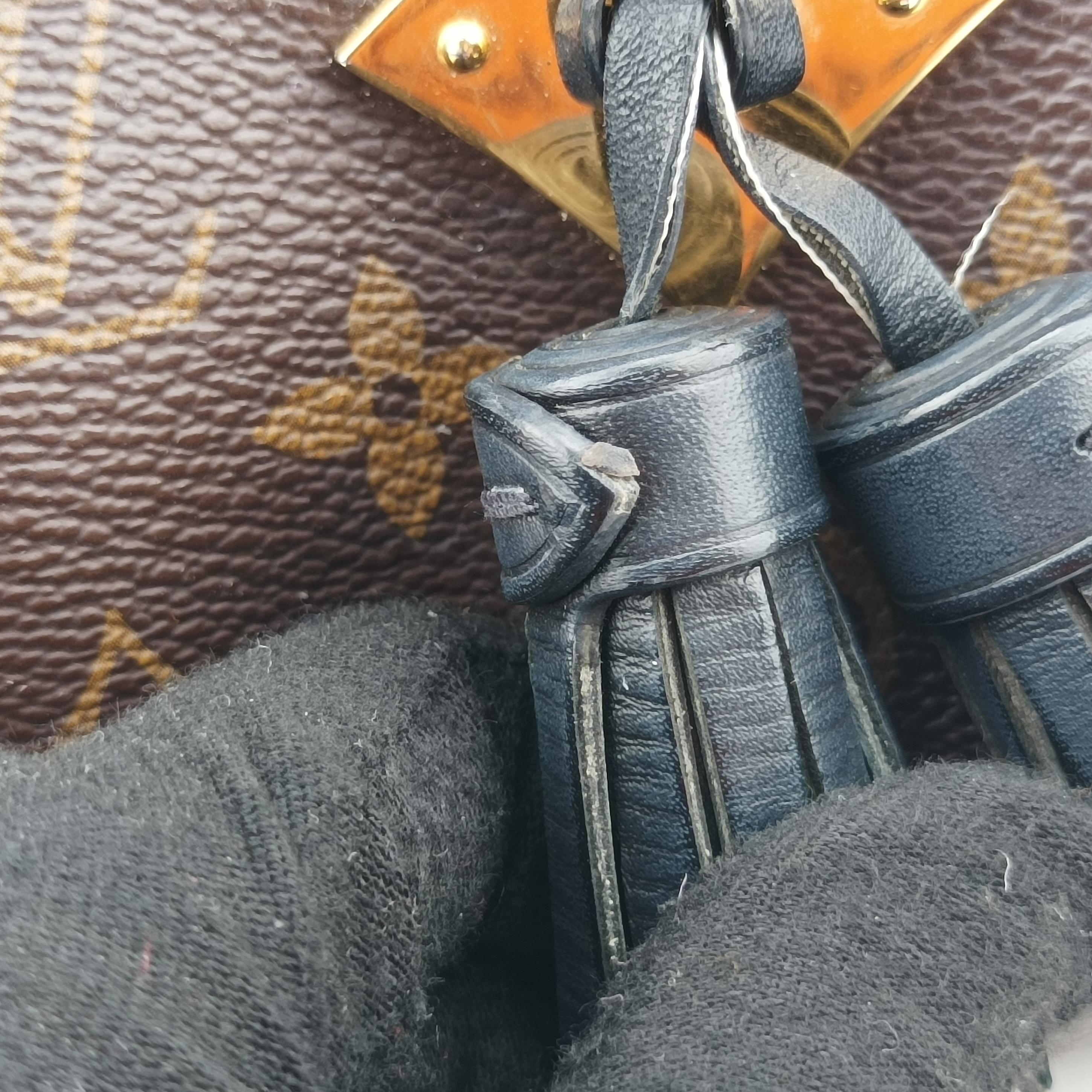 SAINTONGE brown×Noir Monogram Canvas×calf leather M43555 CA3118サントンジュ モノグラム/ブラウン系×ノワール モノグラムキャンバス×カーフレザー M43555 CA3118