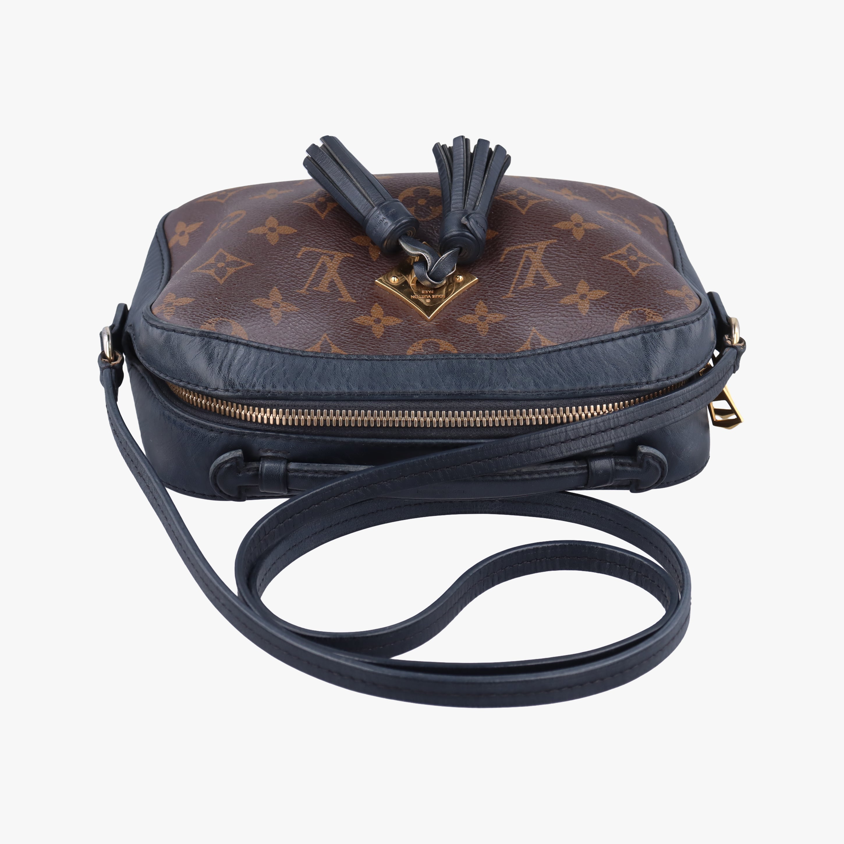 SAINTONGE brown×Noir Monogram Canvas×calf leather M43555 CA3118サントンジュ モノグラム/ブラウン系×ノワール モノグラムキャンバス×カーフレザー M43555 CA3118