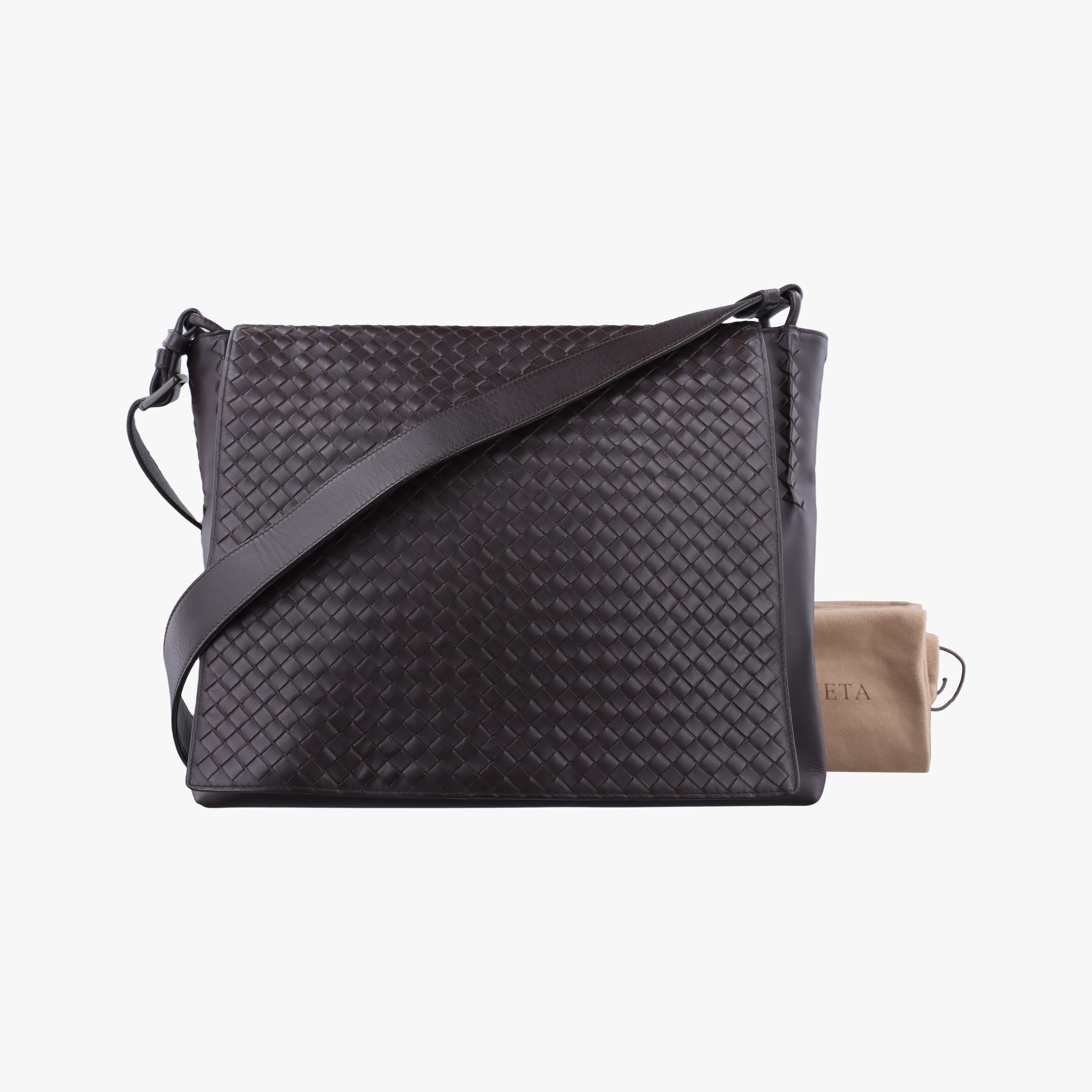 Intrecciato Brown lambskin B00308101Nイントレチャート ブラウン ラムスキン B00308101N