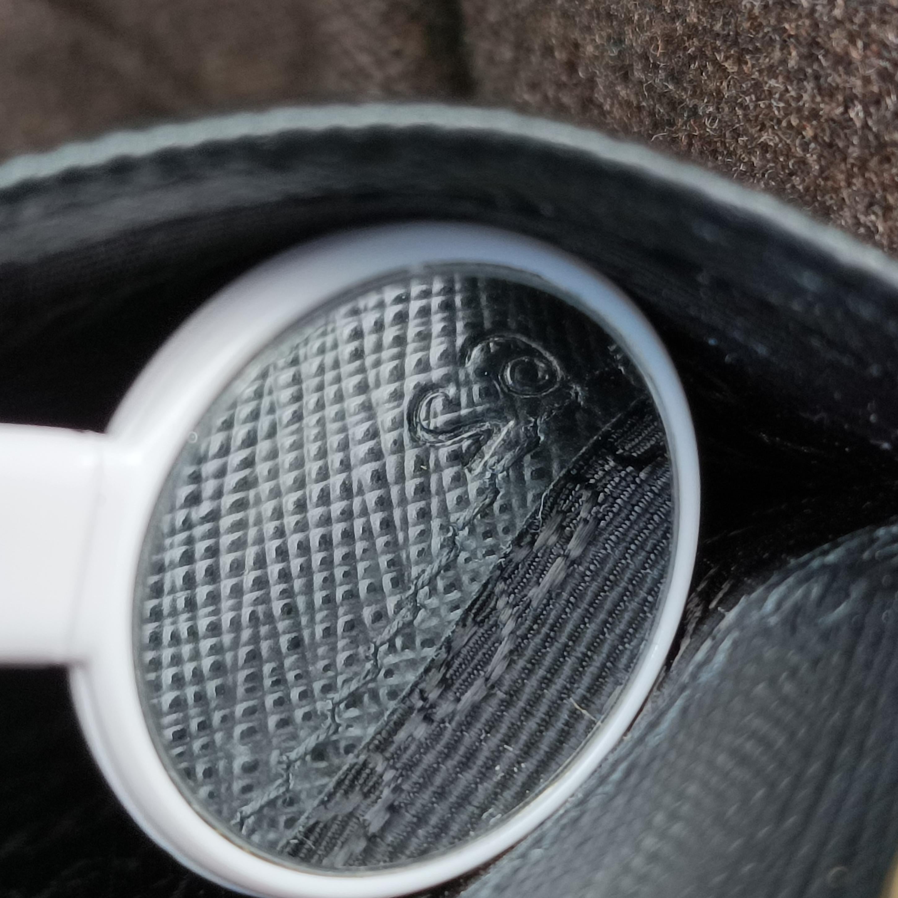 Heart pattern Black×multicolor Saffiano leather 62ハート パターン ブラック×マルチカラー サフィアーノレザー 62