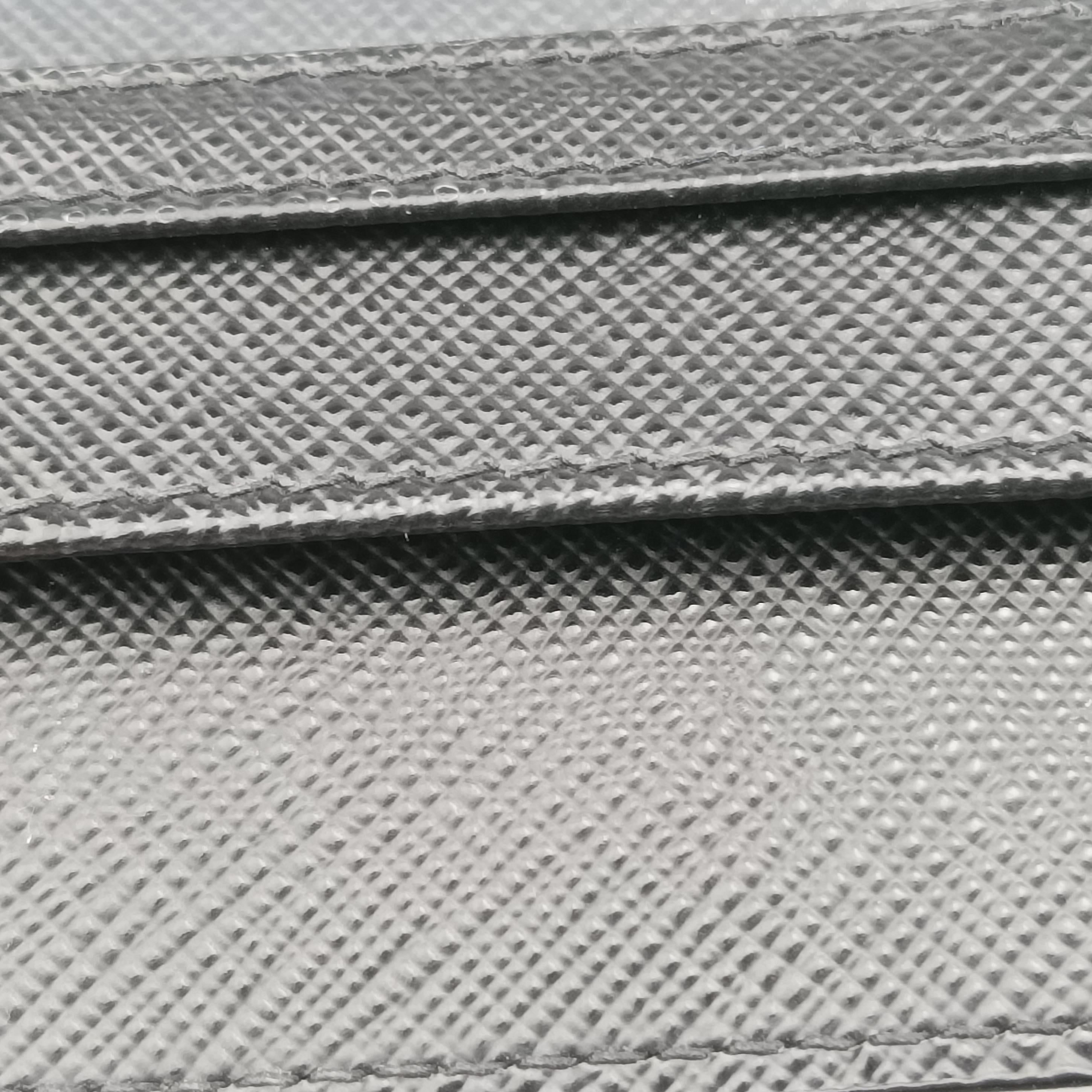 Heart pattern Black×multicolor Saffiano leather 62ハート パターン ブラック×マルチカラー サフィアーノレザー 62