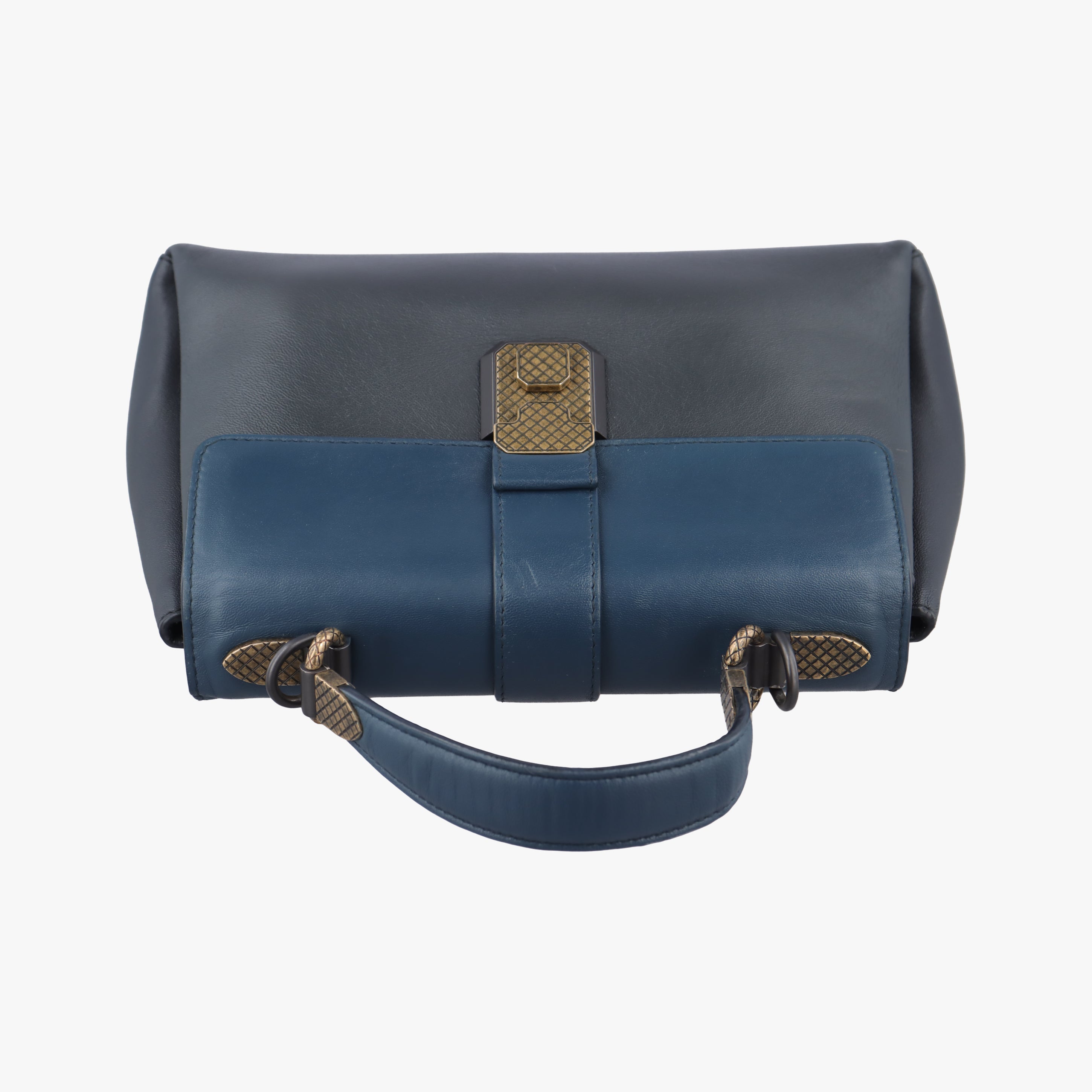 Tricolor Piazza Blue×Black leather B07285866Fトリコロールピアッザ ブルー×ブラック レザー B07285866F