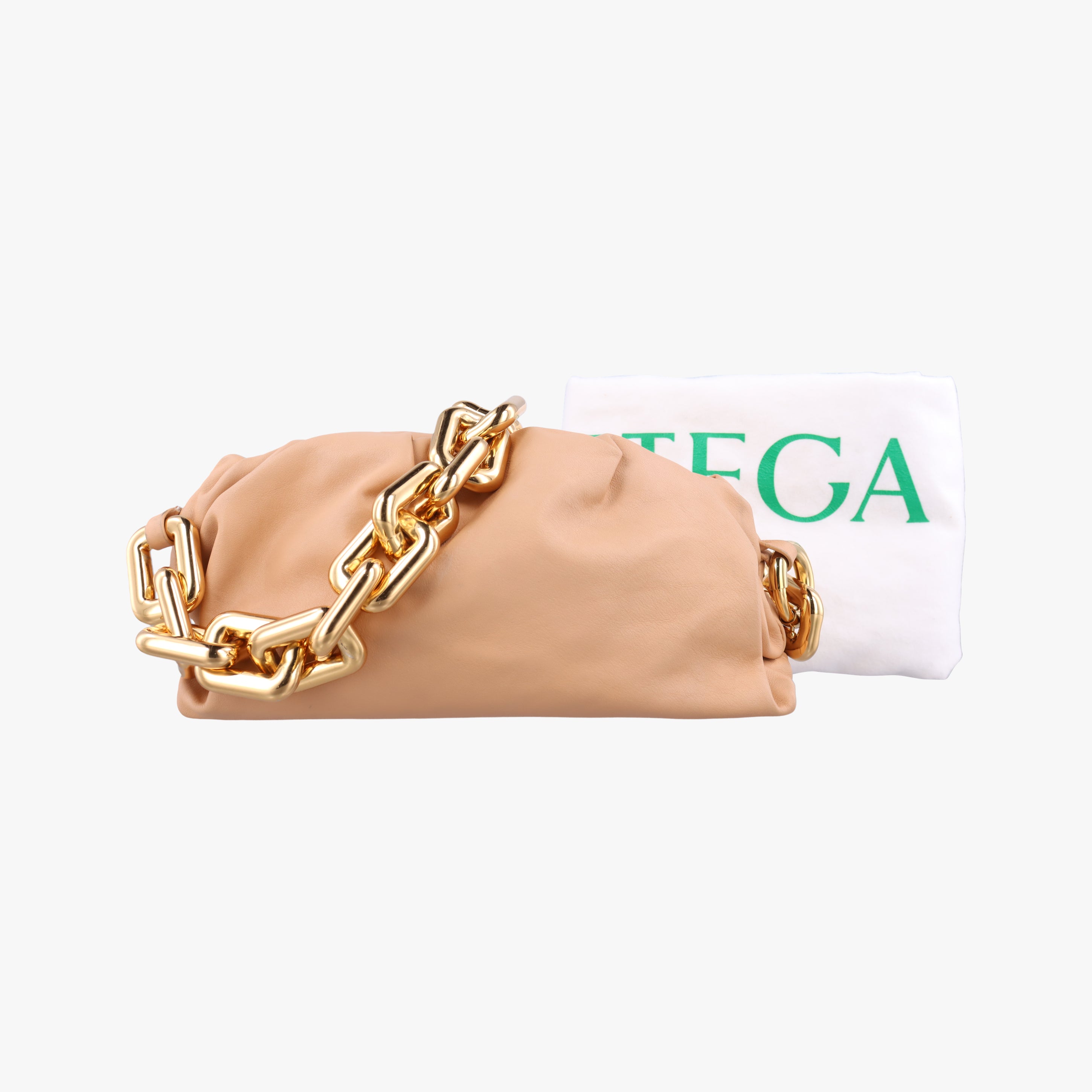 The Chain Pouch Beige lambskin B09713771Dザ チェーン ポーチ ベージュ ラムスキン B09713771D