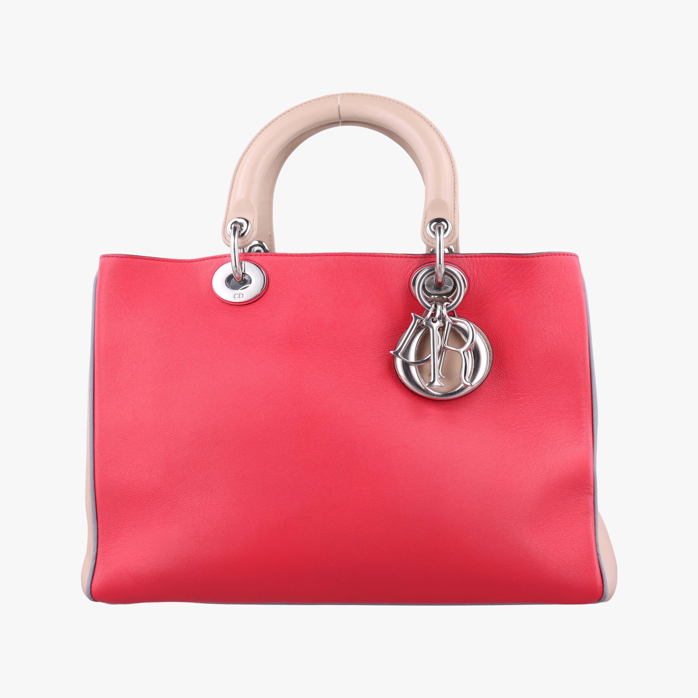 Diorissimo Pink x Beige x Light Blue Leather 09-MA-0134ディオリッシモ ピンク×ベージュ×ライトブルー レザー 09-MA-0134