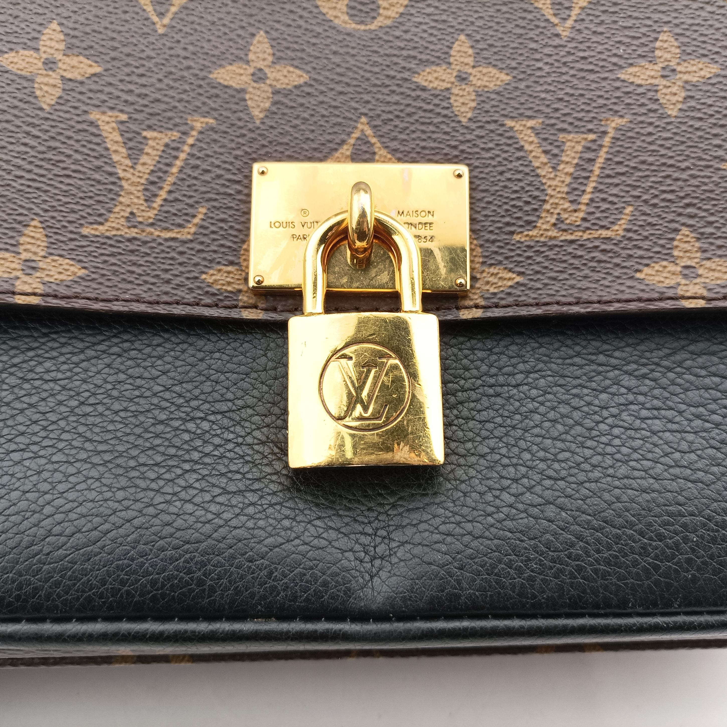 MARIGNAN brown×black Monogram Canvas×calf leather M44259 FL2128マリニャン モノグラム/ブラウン系×ブラック モノグラムキャンバス×カーフレザー M44259 FL2128