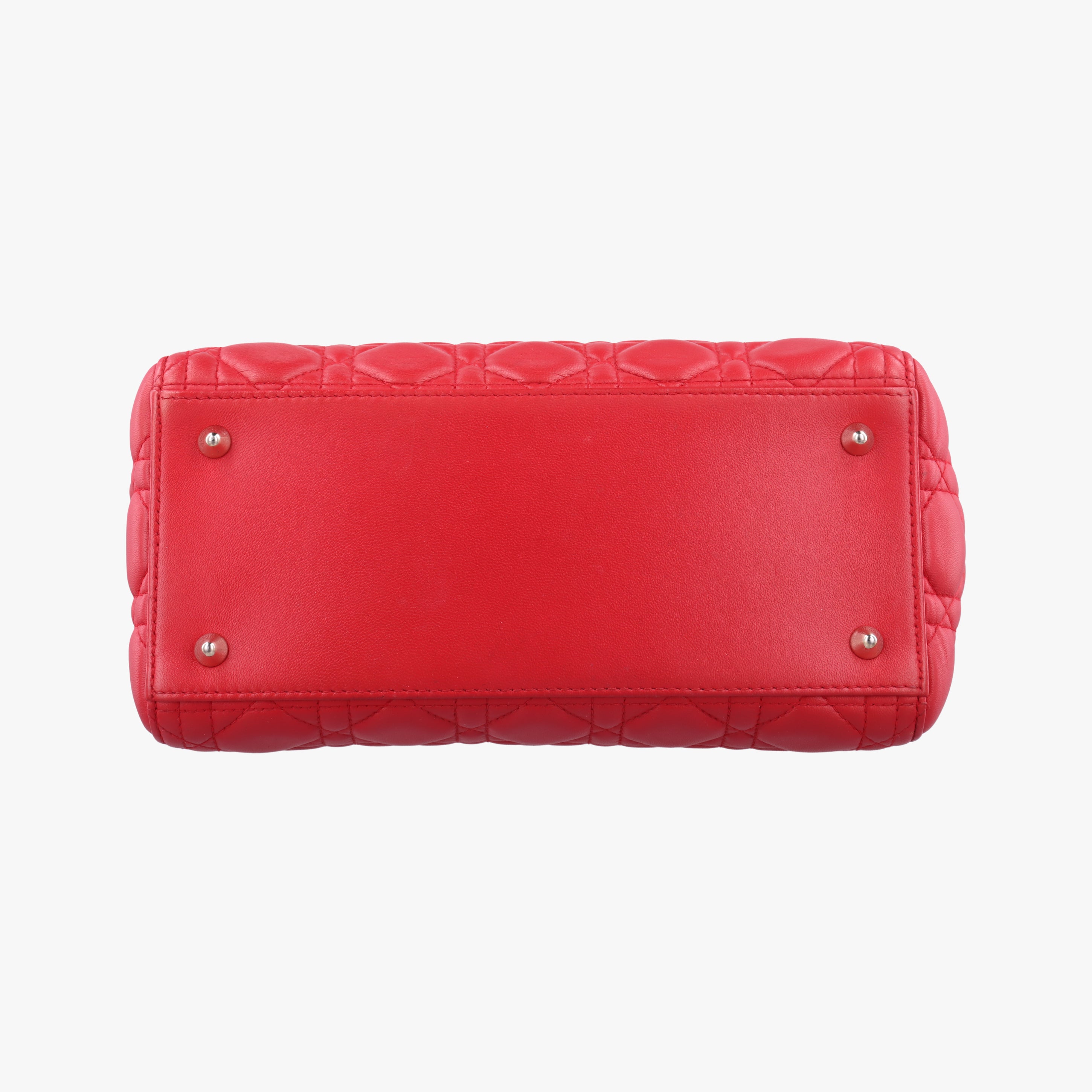 Lady Dior Red lambskin 19-BO-1104レディディオール レッド ラムスキン 19-BO-1104