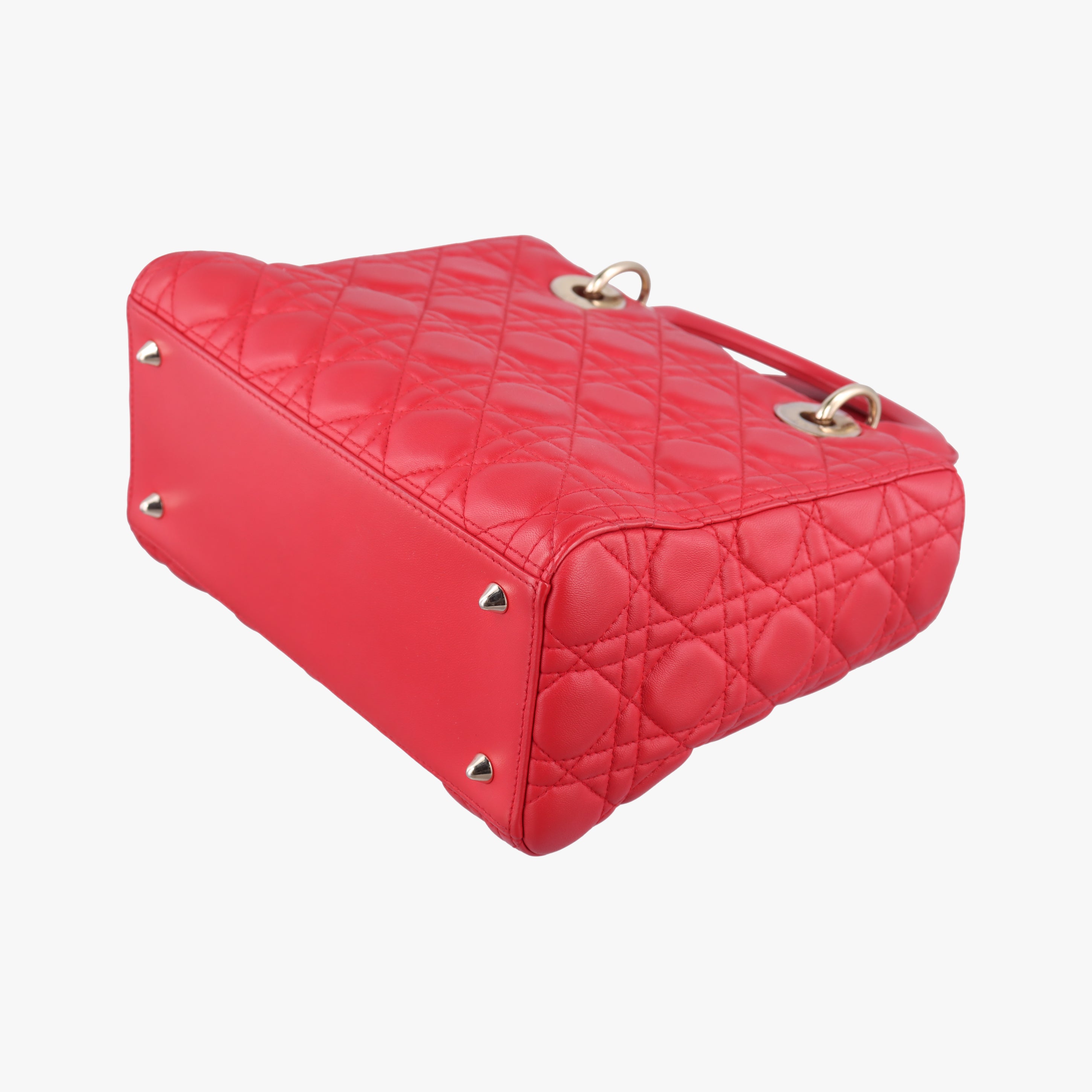 Lady Dior Red lambskin 19-BO-1104レディディオール レッド ラムスキン 19-BO-1104