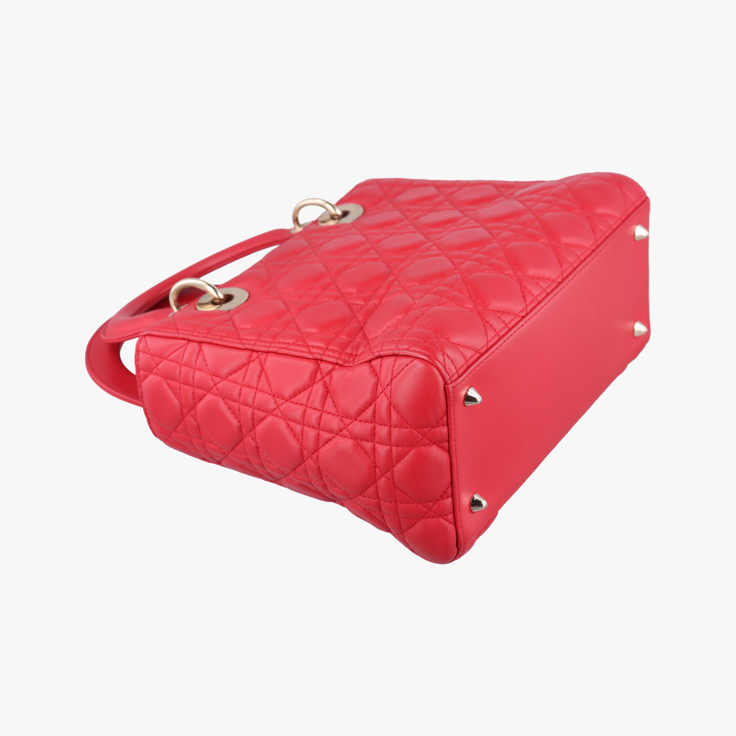 Lady Dior Red lambskin 19-BO-1104レディディオール レッド ラムスキン 19-BO-1104