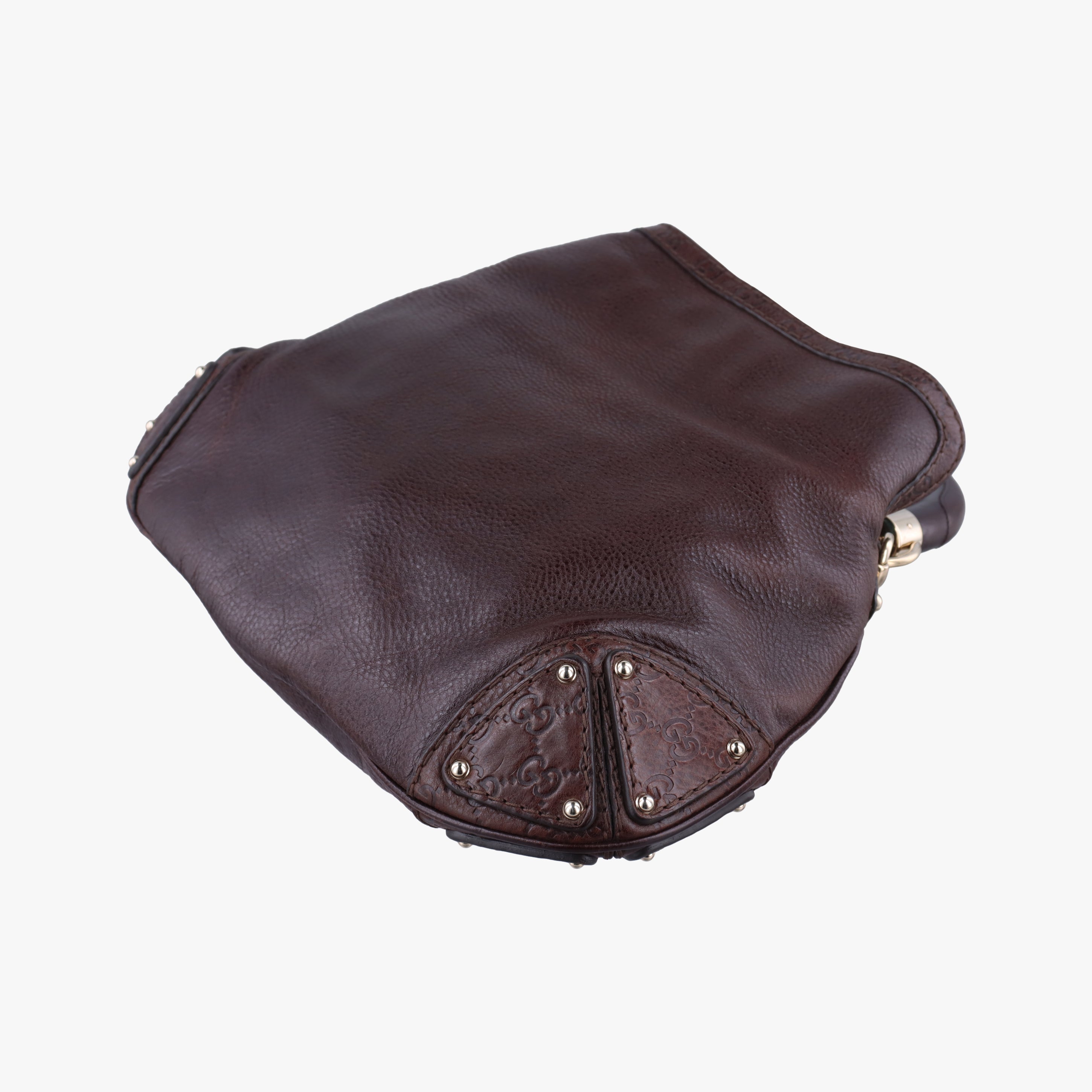 Bamboo Babouska Indy Hobo Brown Leather 185566 H3306015バンブー バブースカ インディ ホーボー ブラウン レザー 185566 H3306015