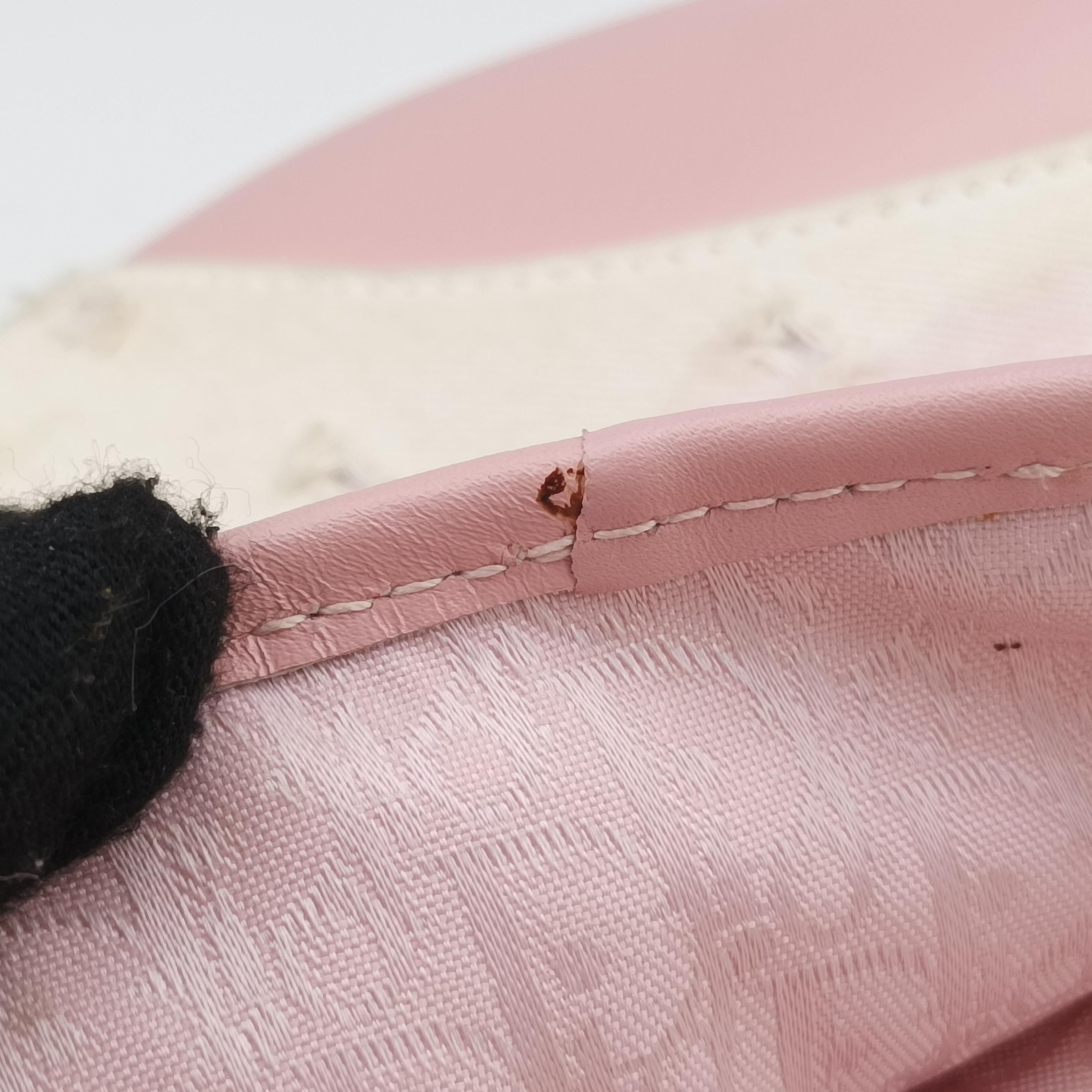 Saddle Pink×White Fabric × leather 01RU 1013サドル ピンク×ホワイト ファブリック×レザー 01RU 1013