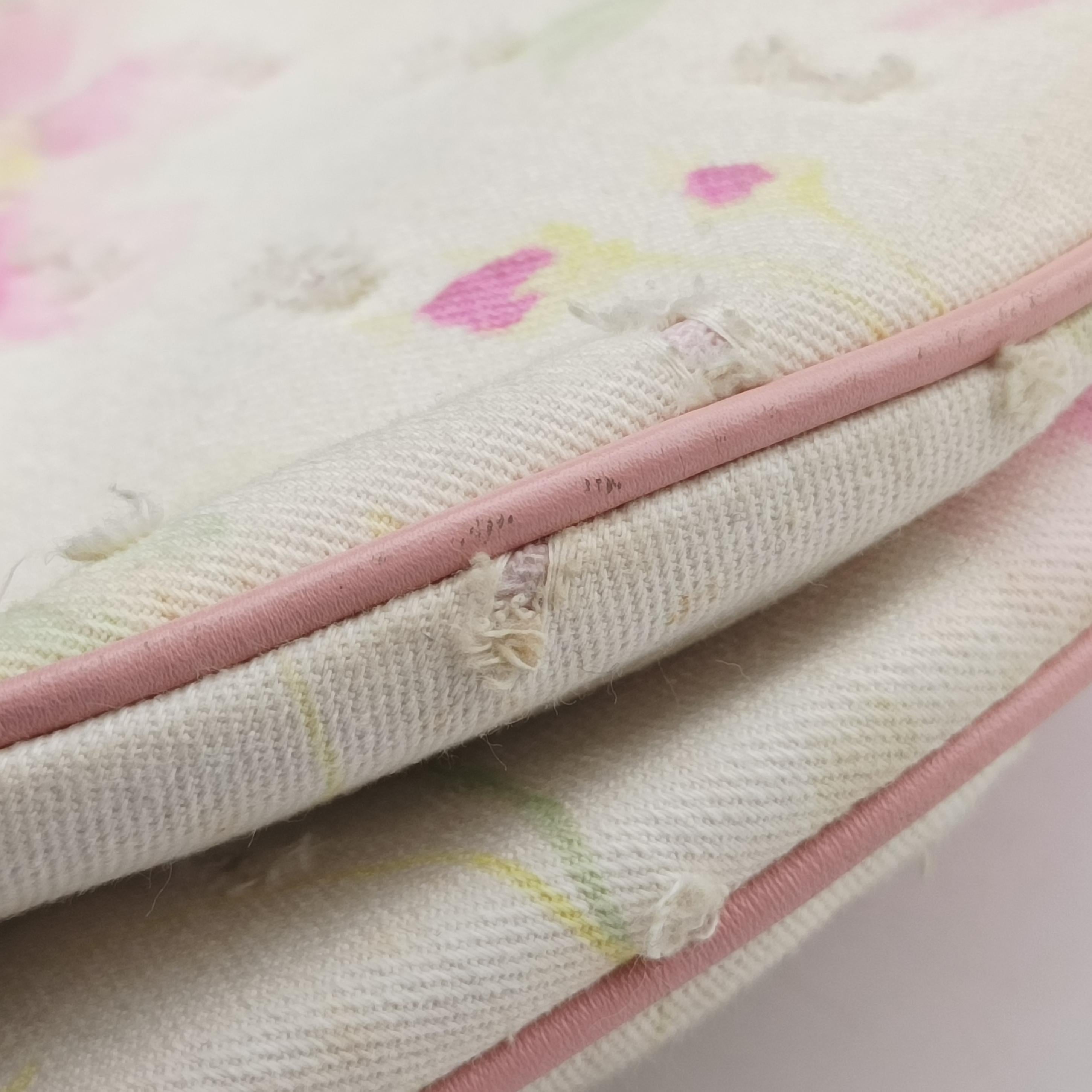 Saddle Pink×White Fabric × leather 01RU 1013サドル ピンク×ホワイト ファブリック×レザー 01RU 1013