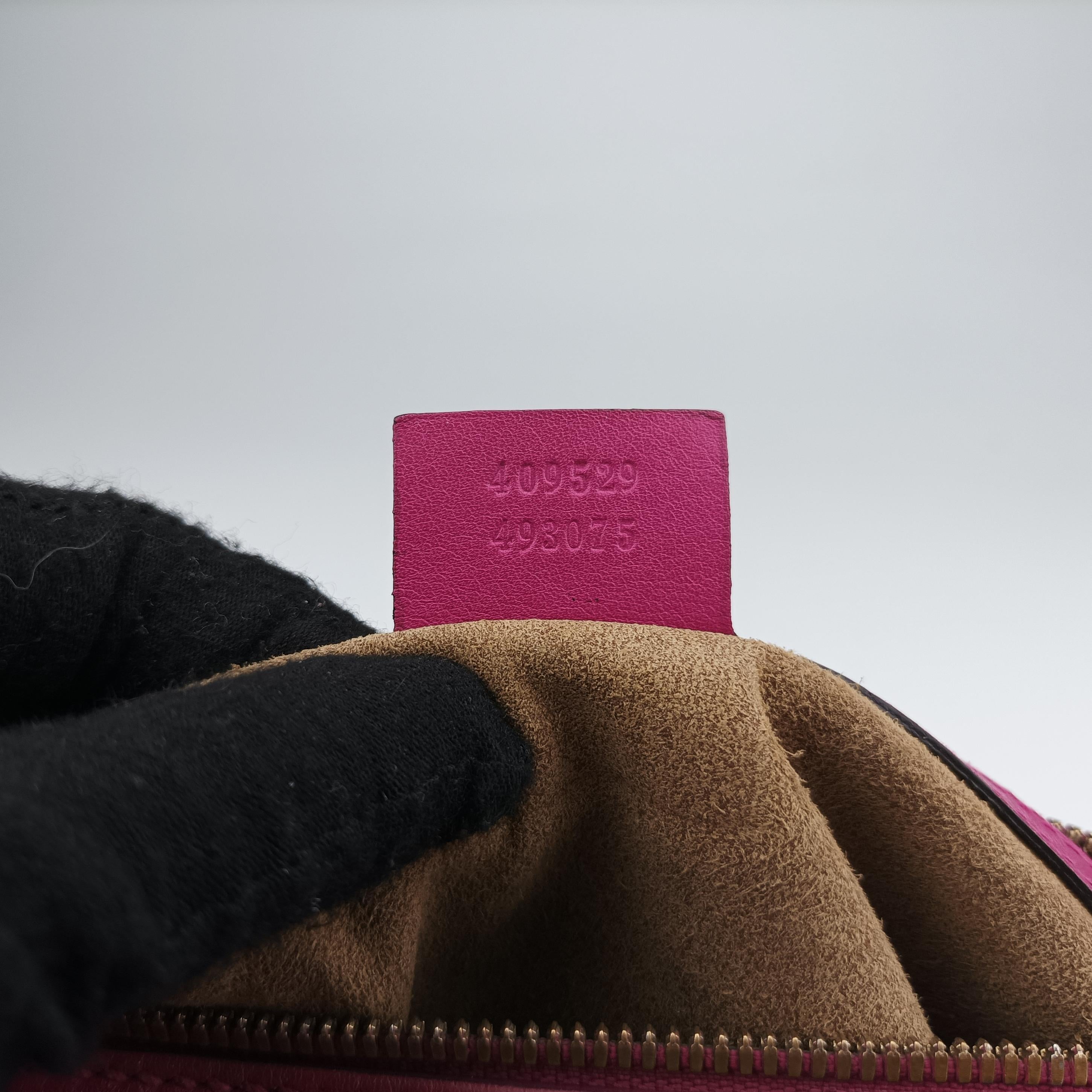 GG SUPREME beige×red×pink PVC coated canvas x leather 409529 I019476972GGスプリーム ベージュ×レッド×ピンク PVCコーティングキャンバス×レザー 409529 I019476972