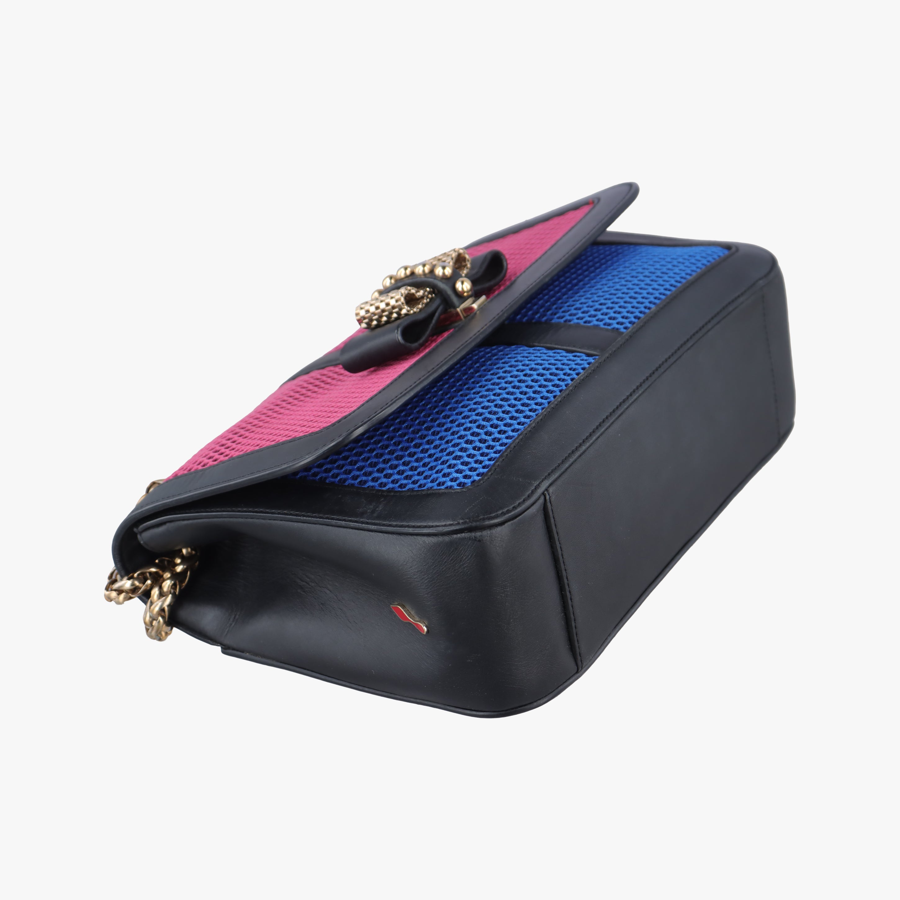 Sweet Charity Pink x Blue x Black fabric スイート チャリティー ピンク×ブルー×ブラック ファブリック