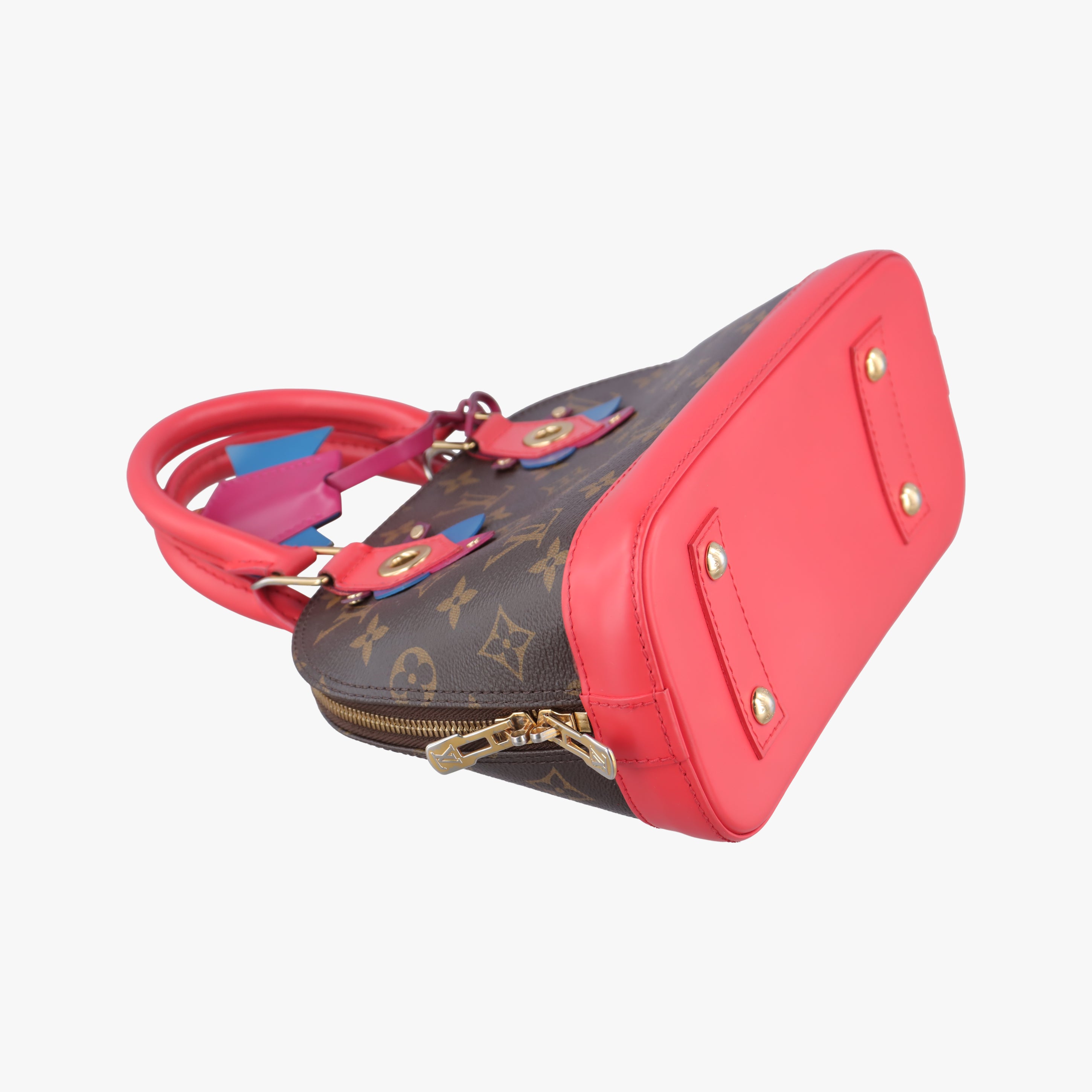 Alma BB brown×Flamingo Monogram Totem×calf leather M41659 SN3155アルマBB モノグラム/ブラウン系×フラミンゴ モノグラム トーテム×カーフレザー M41659 SN3155