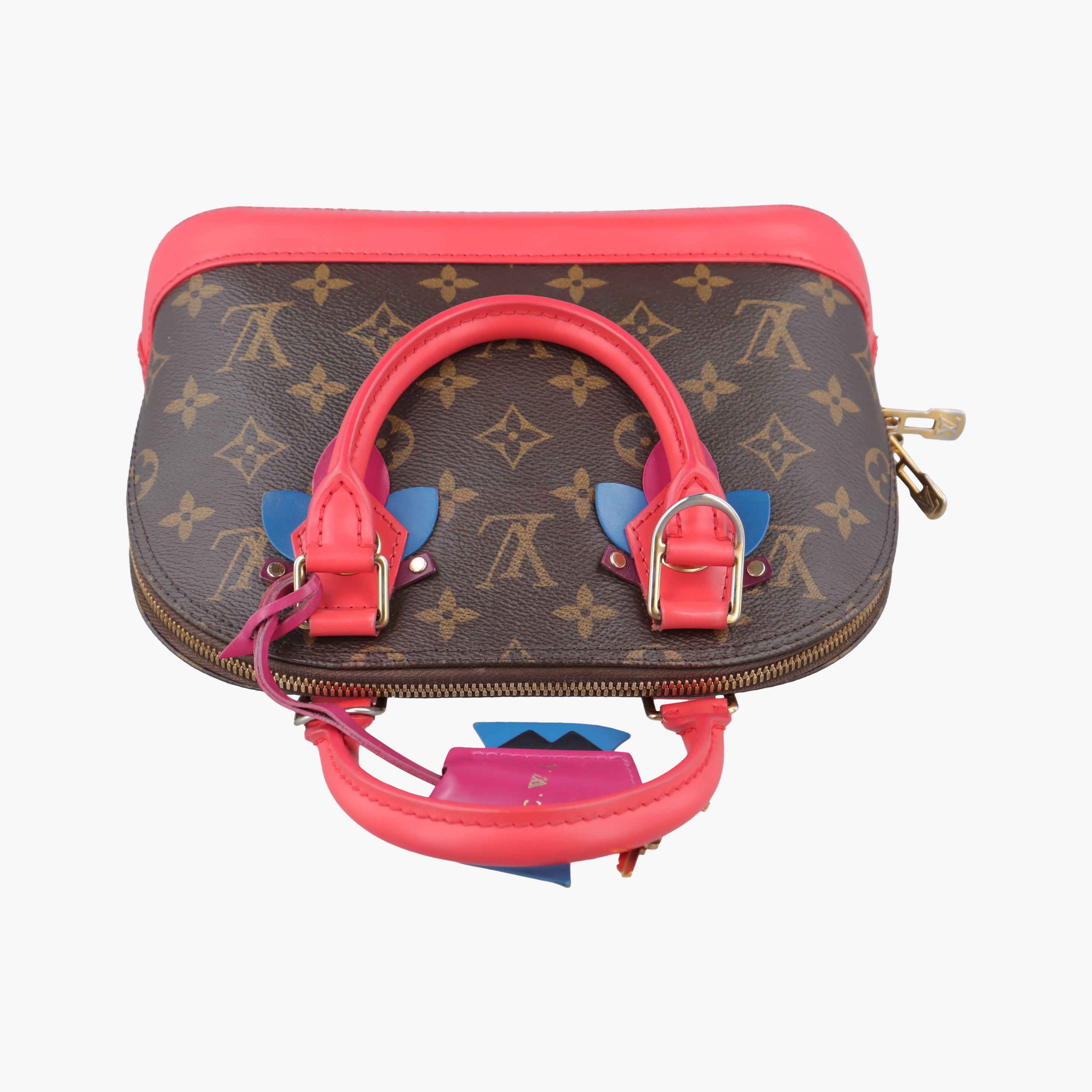 Alma BB brown×Flamingo Monogram Totem×calf leather M41659 SN3155アルマBB モノグラム/ブラウン系×フラミンゴ モノグラム トーテム×カーフレザー M41659 SN3155