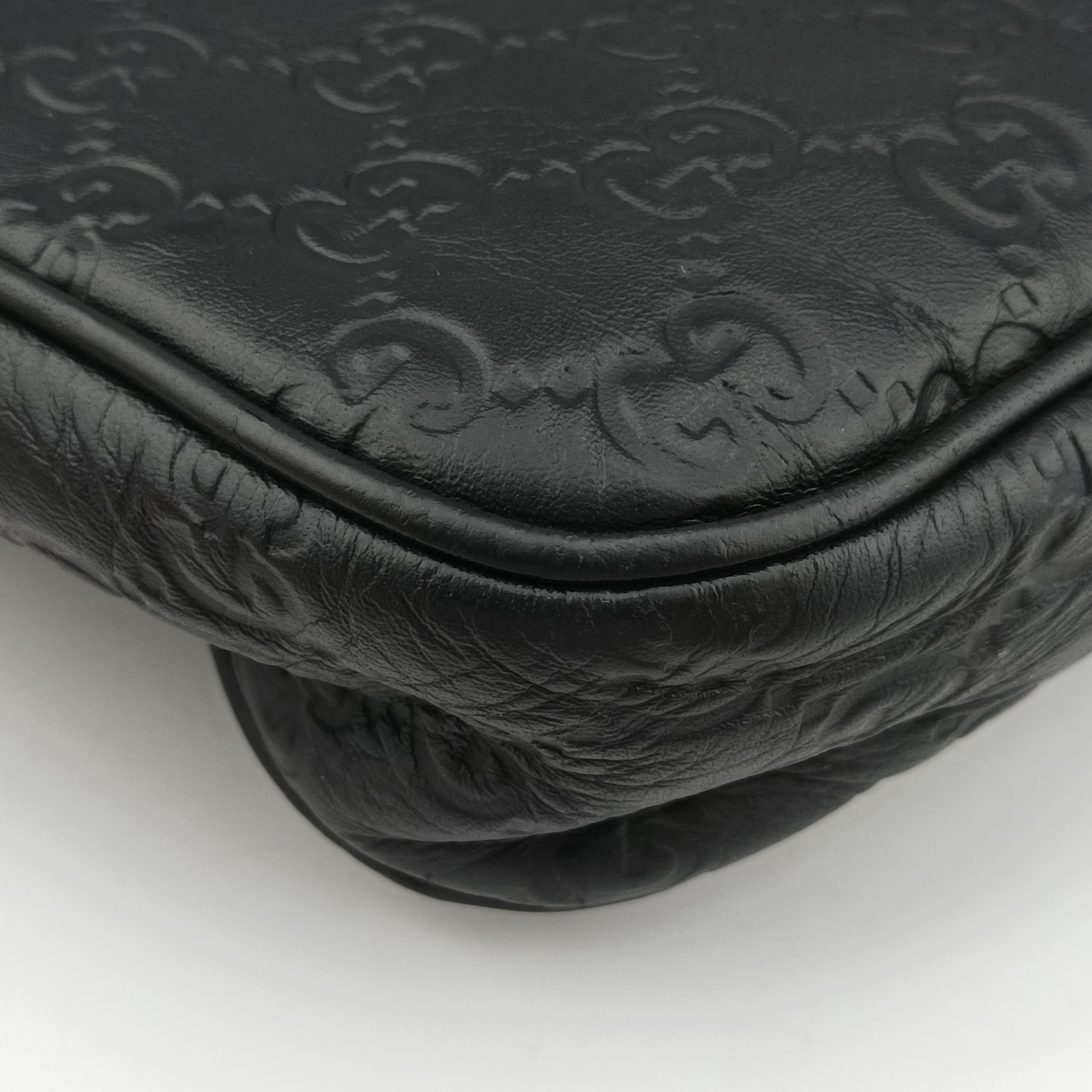 Guccissima Briefcase Business Black Leather 328937 A015867513グッチシマ ブリーフケース ビジネス ブラック レザー 328937 A015867513