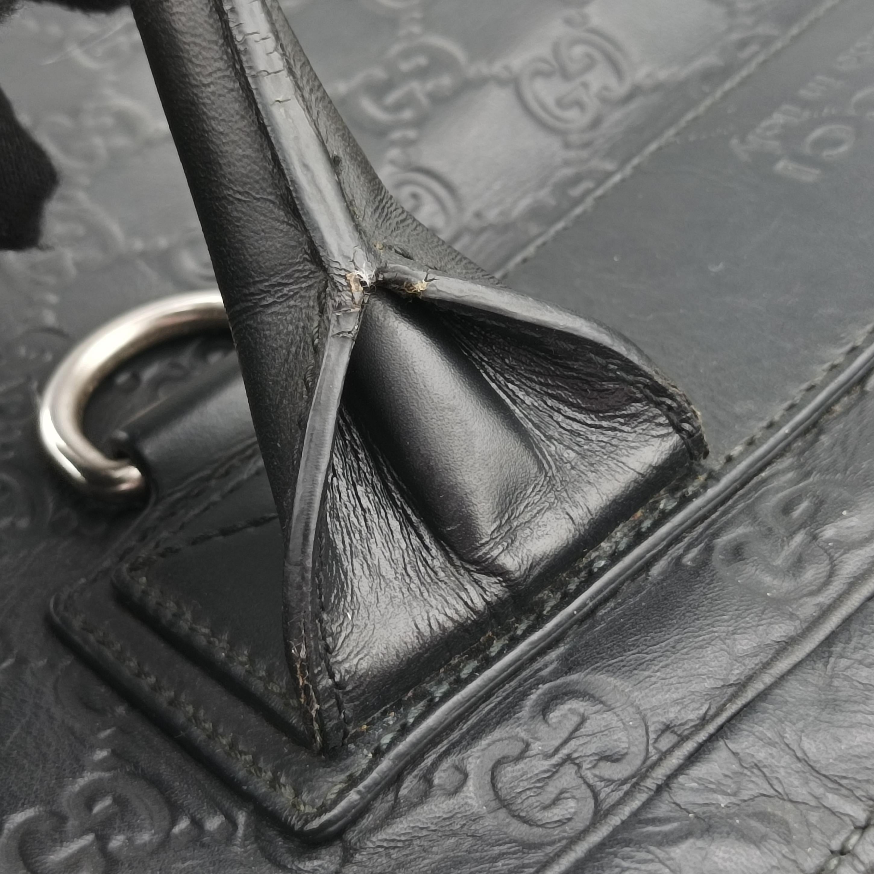 Guccissima Briefcase Business Black Leather 328937 A015867513グッチシマ ブリーフケース ビジネス ブラック レザー 328937 A015867513