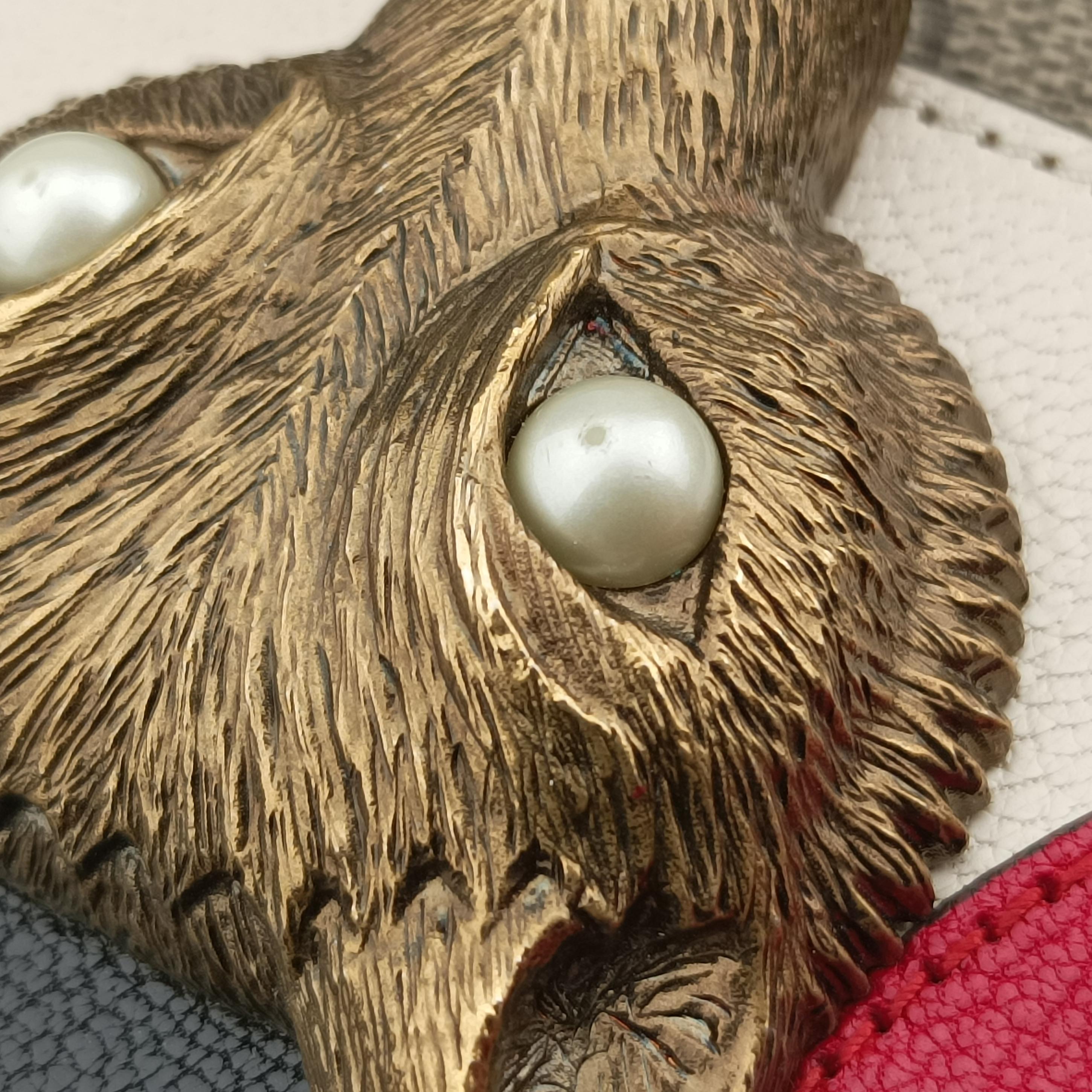 GG Supreme Fox Beige×Multicolour PVC coated canvas x leather 466432 I021570855GG スプリームフォックス ベージュ×マルチカラー PVCコーティングキャンバス×レザー 466432 I021570855