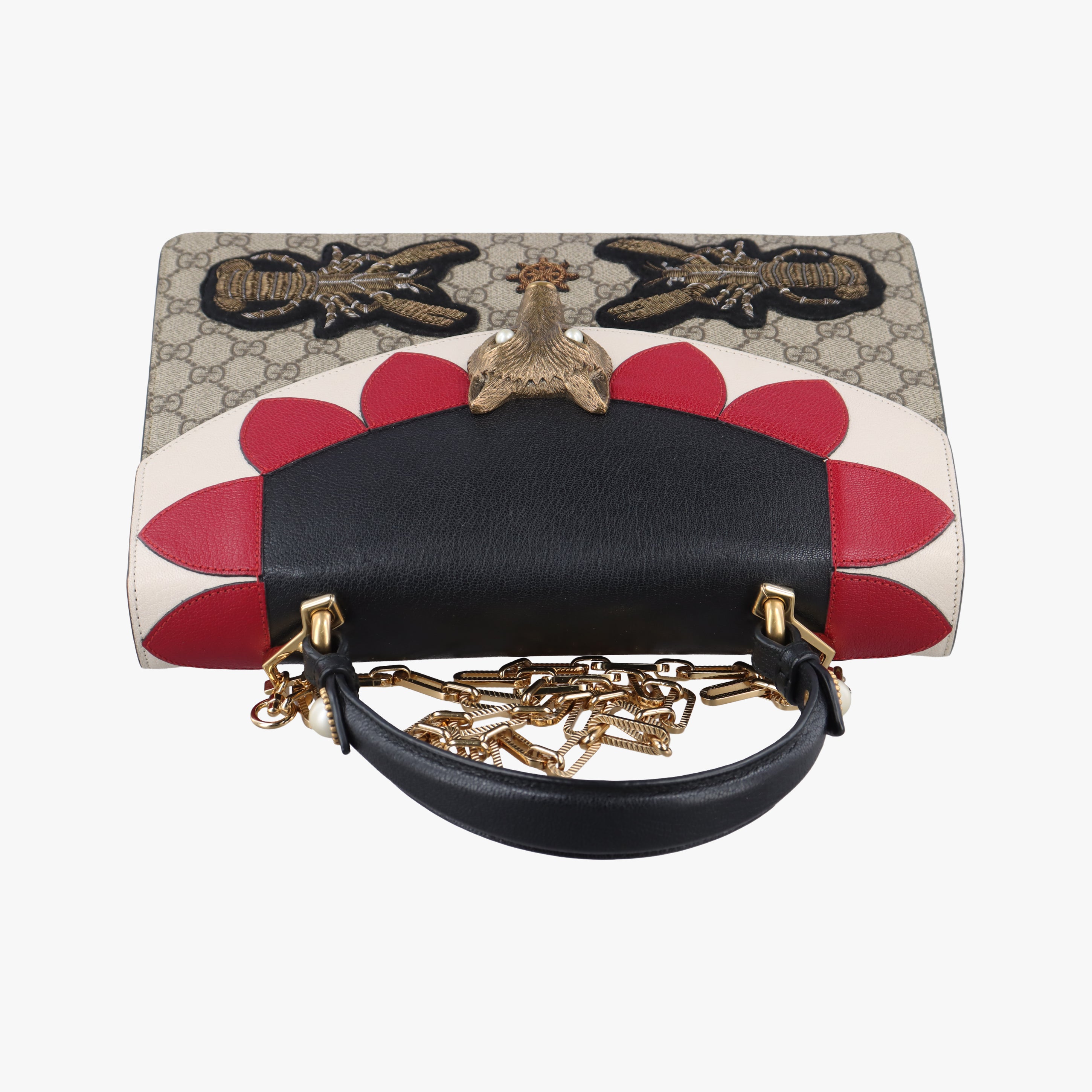 GG Supreme Fox Beige×Multicolour PVC coated canvas x leather 466432 I021570855GG スプリームフォックス ベージュ×マルチカラー PVCコーティングキャンバス×レザー 466432 I021570855