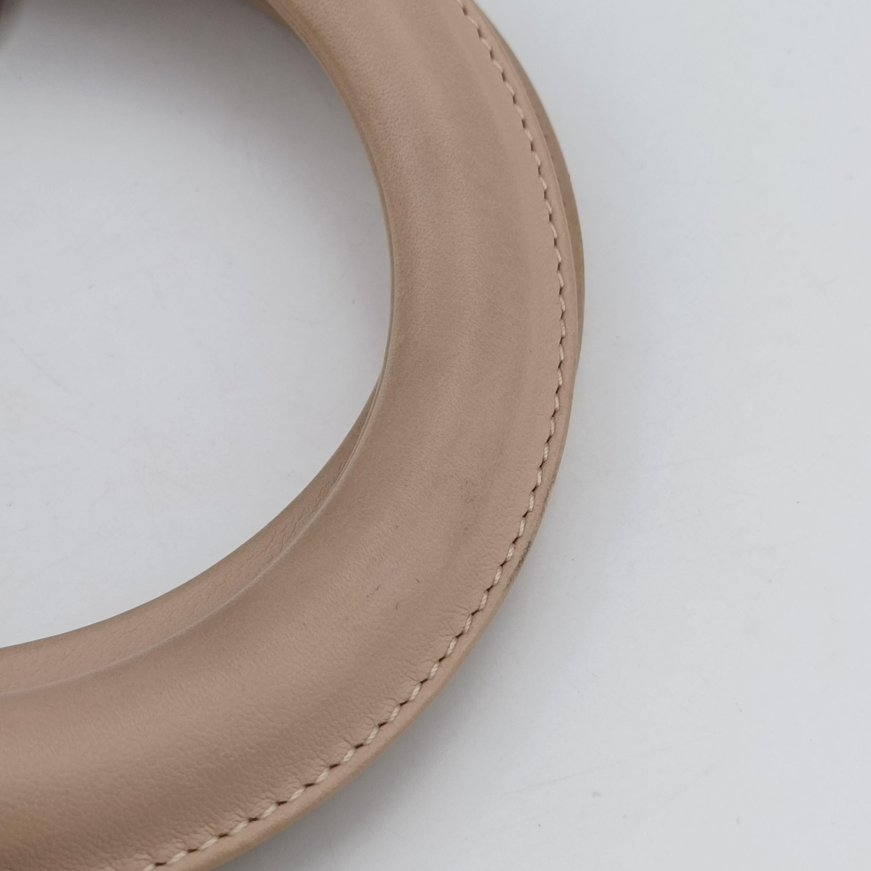 Diorissimo pink x beige Leather 09-MA-0134ディオリッシモ ピンク×ベージュ レザー 09-MA-0134