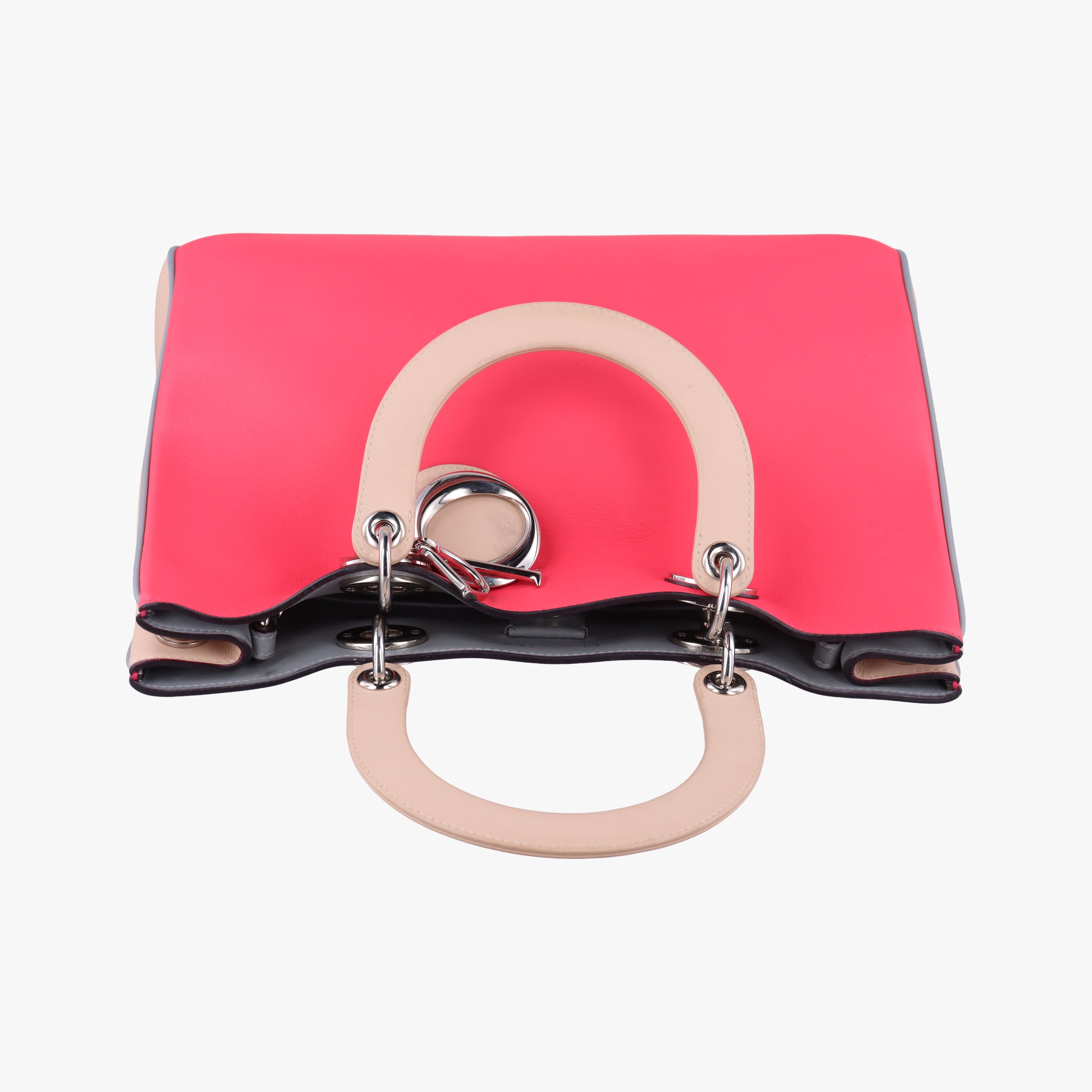 Diorissimo pink x beige Leather 09-MA-0134ディオリッシモ ピンク×ベージュ レザー 09-MA-0134