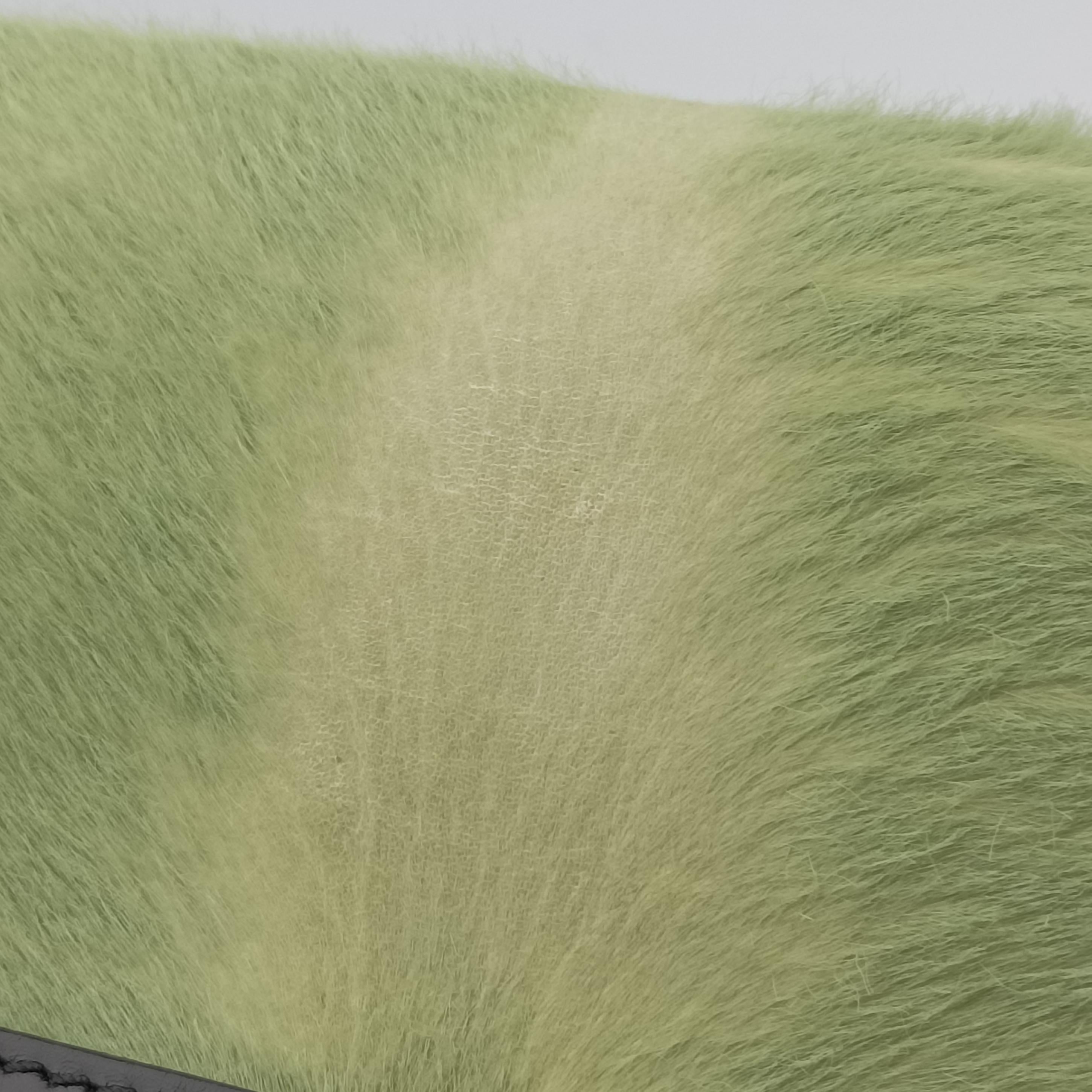 Luggage Mini Shopper Black x Green Leather×ponyhair S-GA-0183ラゲージミニショッパー ブラック×グリーン レザー×ハラコ S-GA-0183