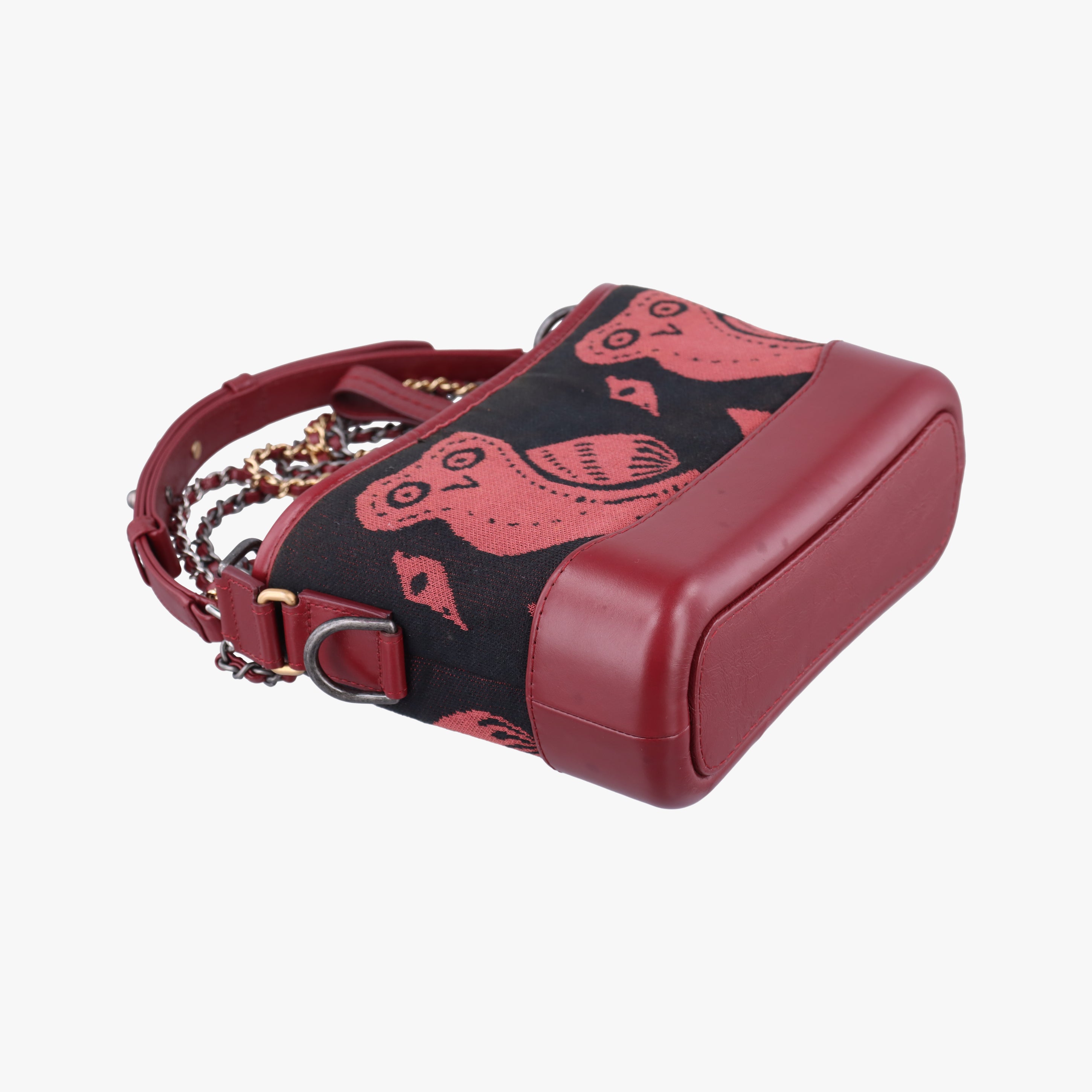 GABRIELLE print Red×black Fabric ×leather A91810 25134137ガブリエル プリント レッド×ブラック ファブリック×レザー A91810 25134137
