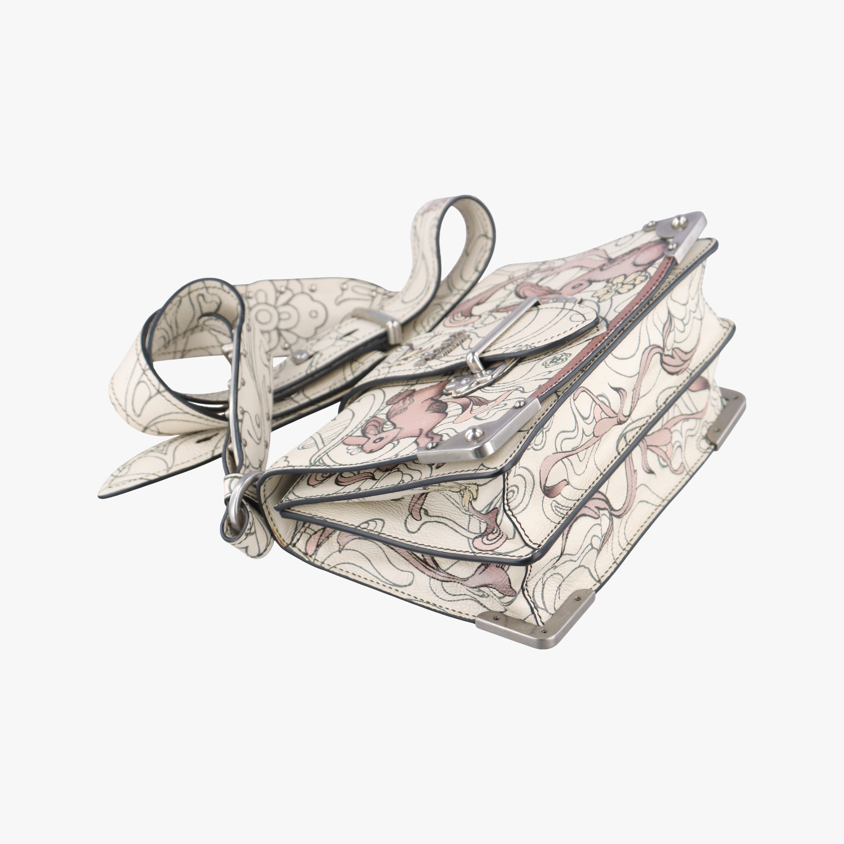 Rabbit print Multicolour Leather 25ラビットプリント マルチカラー レザー 25