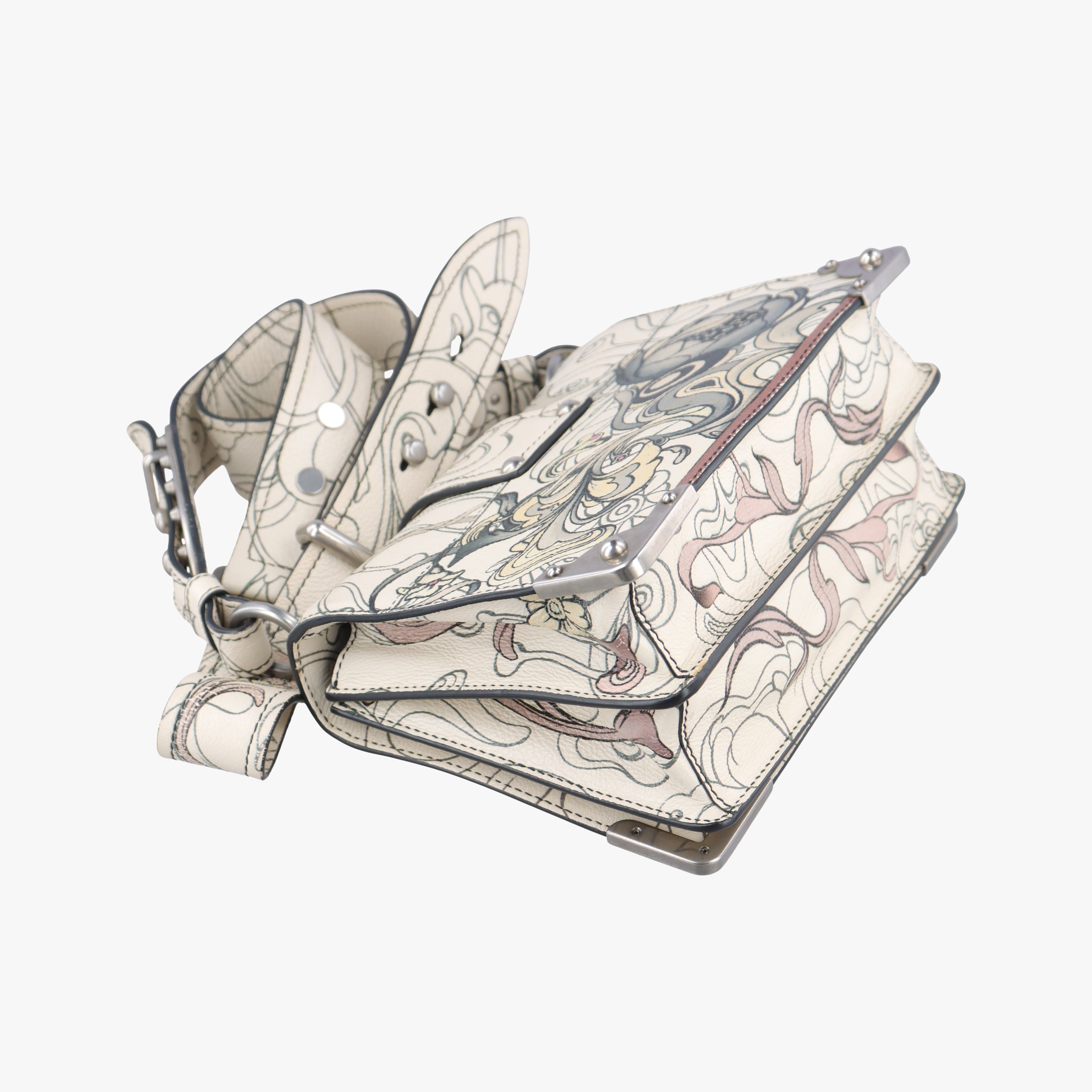 Rabbit print Multicolour Leather 25ラビットプリント マルチカラー レザー 25