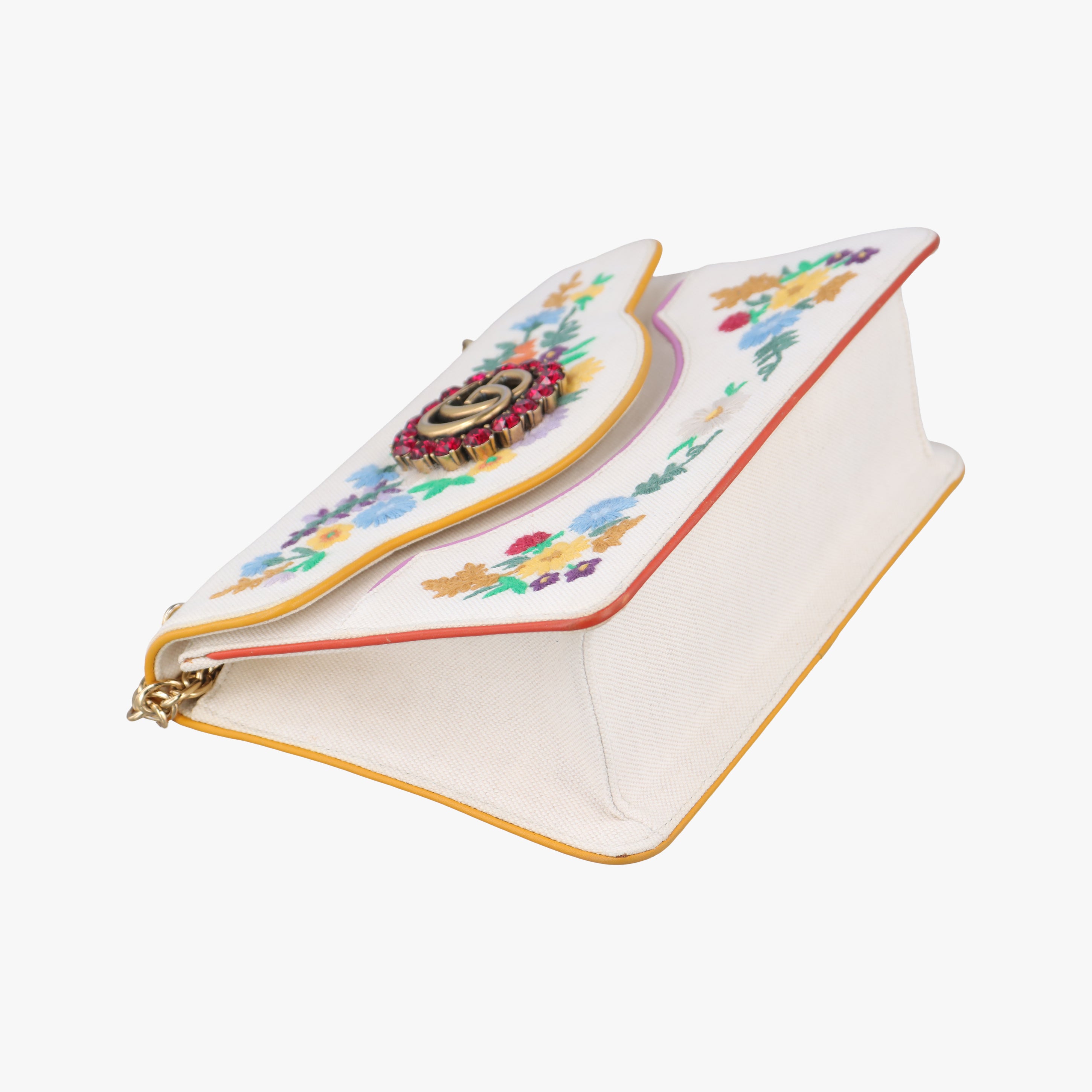 Cotton Linen Floral Cat White Canvas 499617 I023933962コットンリネンフローラルキャット ホワイト キャンバス 499617 I023933962