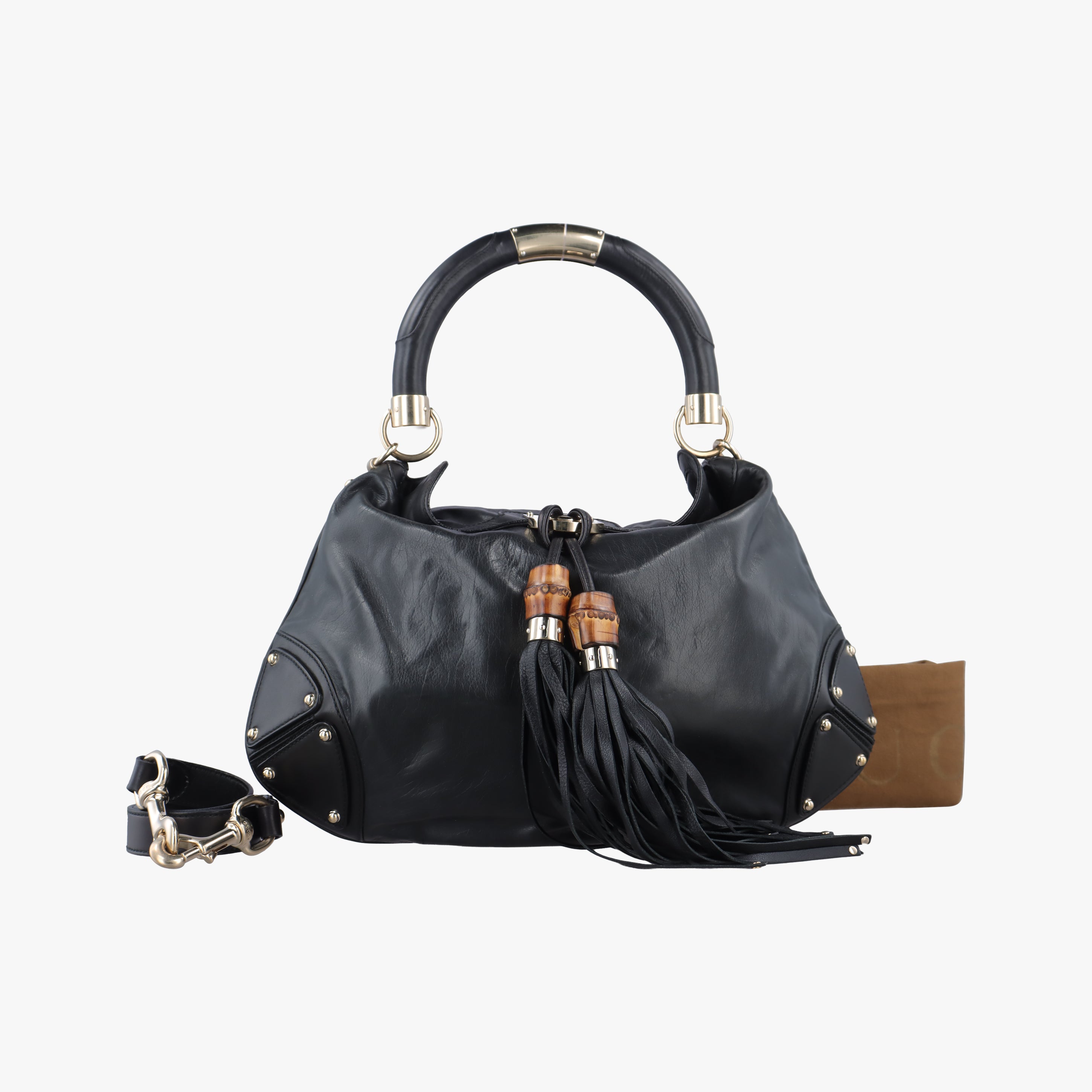 Indy Babouska Black Leather 185566 E1559597インディ ブラック レザー 185566 E1559597