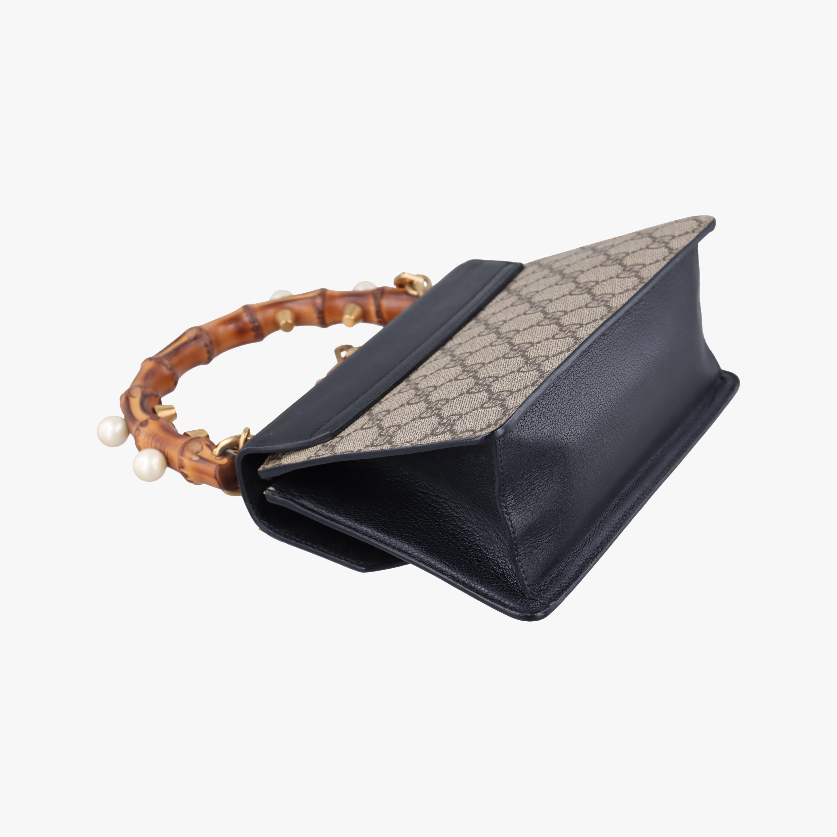 Mini Fox Brooch Bamboo Beige×Multicolour PVC coated canvas×Leather 466428 G023661145ミニ フォックス ブローチ バンブー ベージュ×マルチカラー PVCコーティングキャンバス×レザー 466428 G023661145