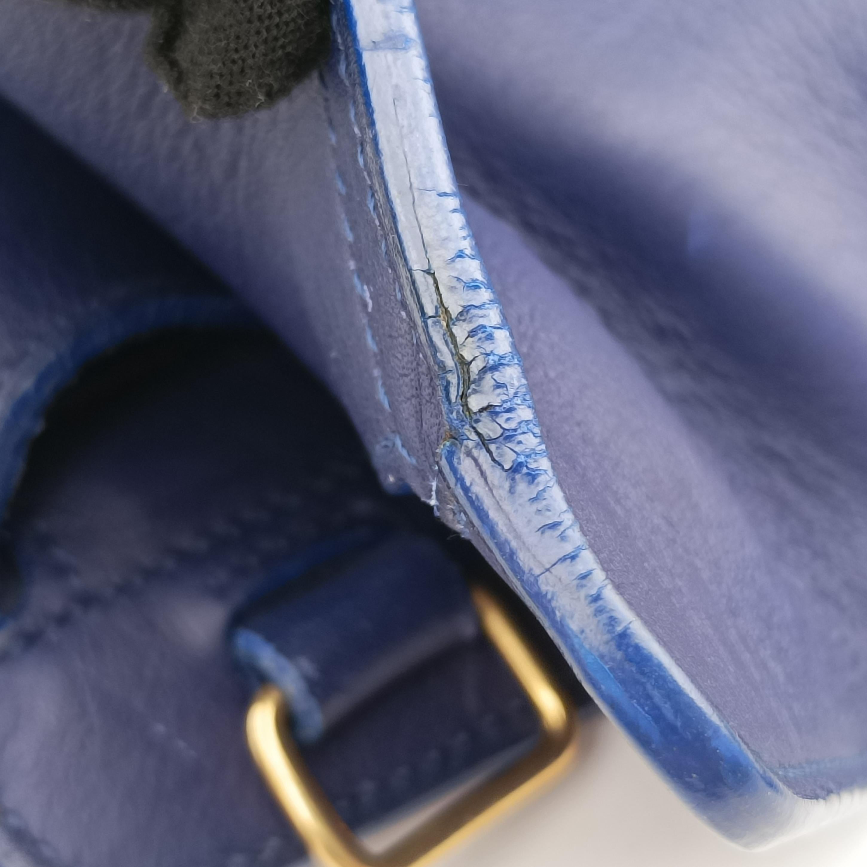 Y Ligne Petit Cabas Blue Leather 311210 311210.527066Yライン プチカバス ブルー レザー 311210 311210.527066