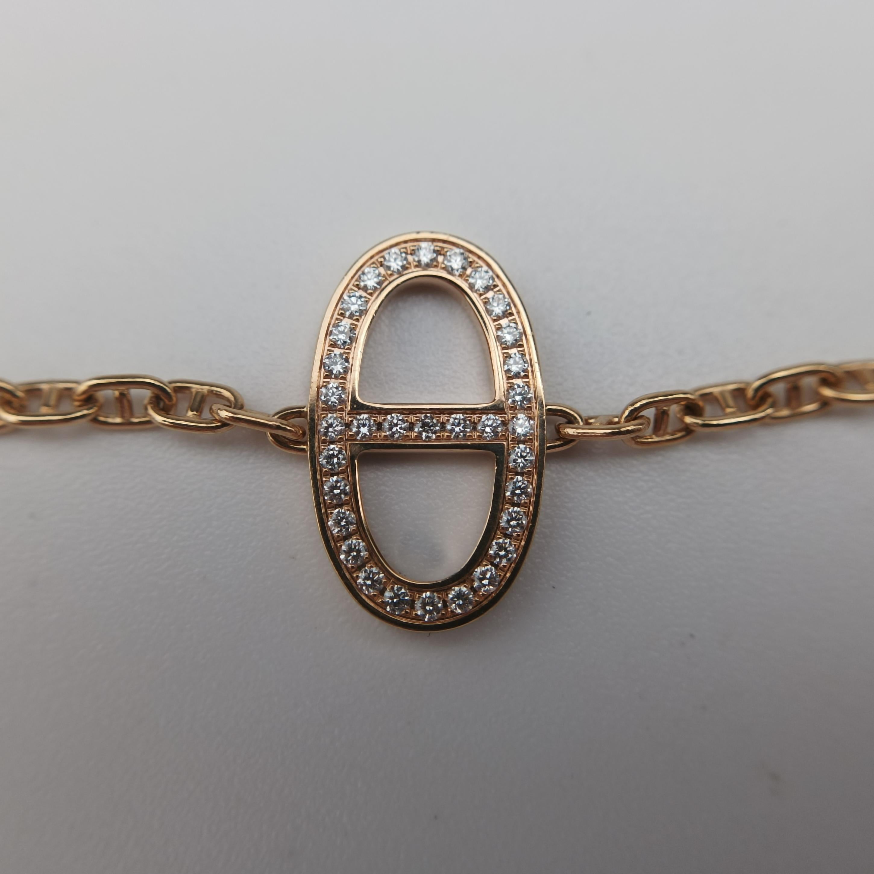 Chaine d'Ancre Contour Rose golden AU750 23AE129205シェーヌ ダンクル コントゥール ローズゴールド AU750 23AE129205