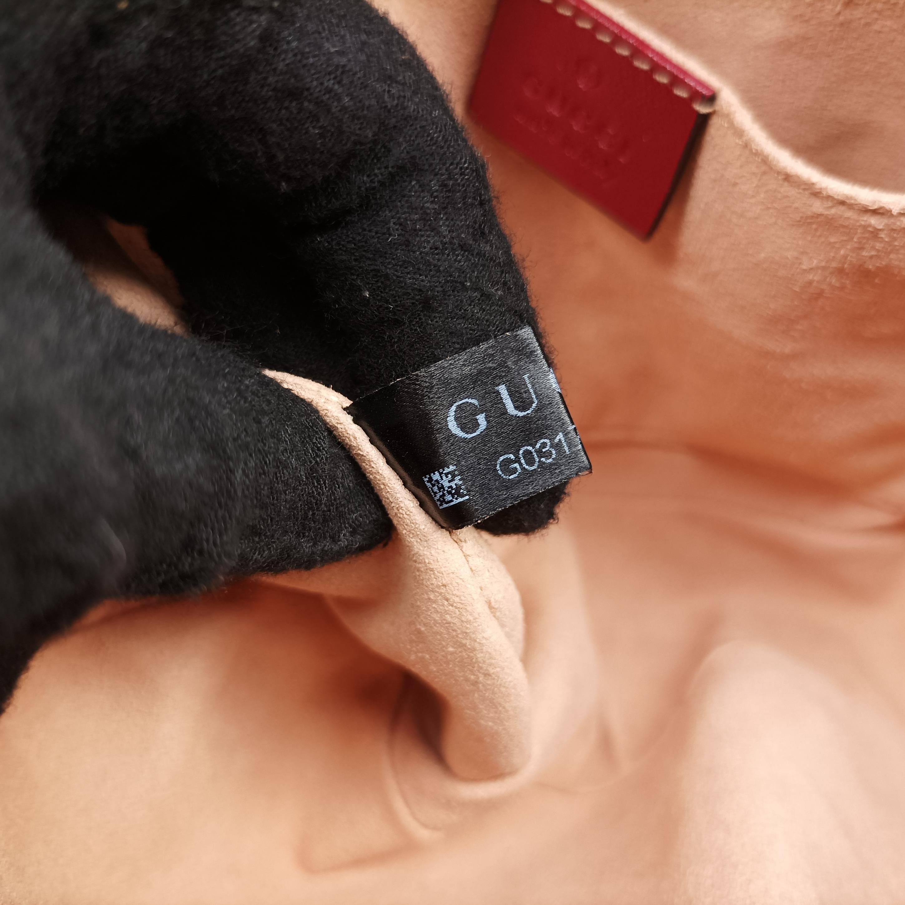 GG Marmont Beige x Red Fabric x leather 447632 G031735755GGマーモント ベージュ×レッド ファブリック×レザー 447632 G031735755