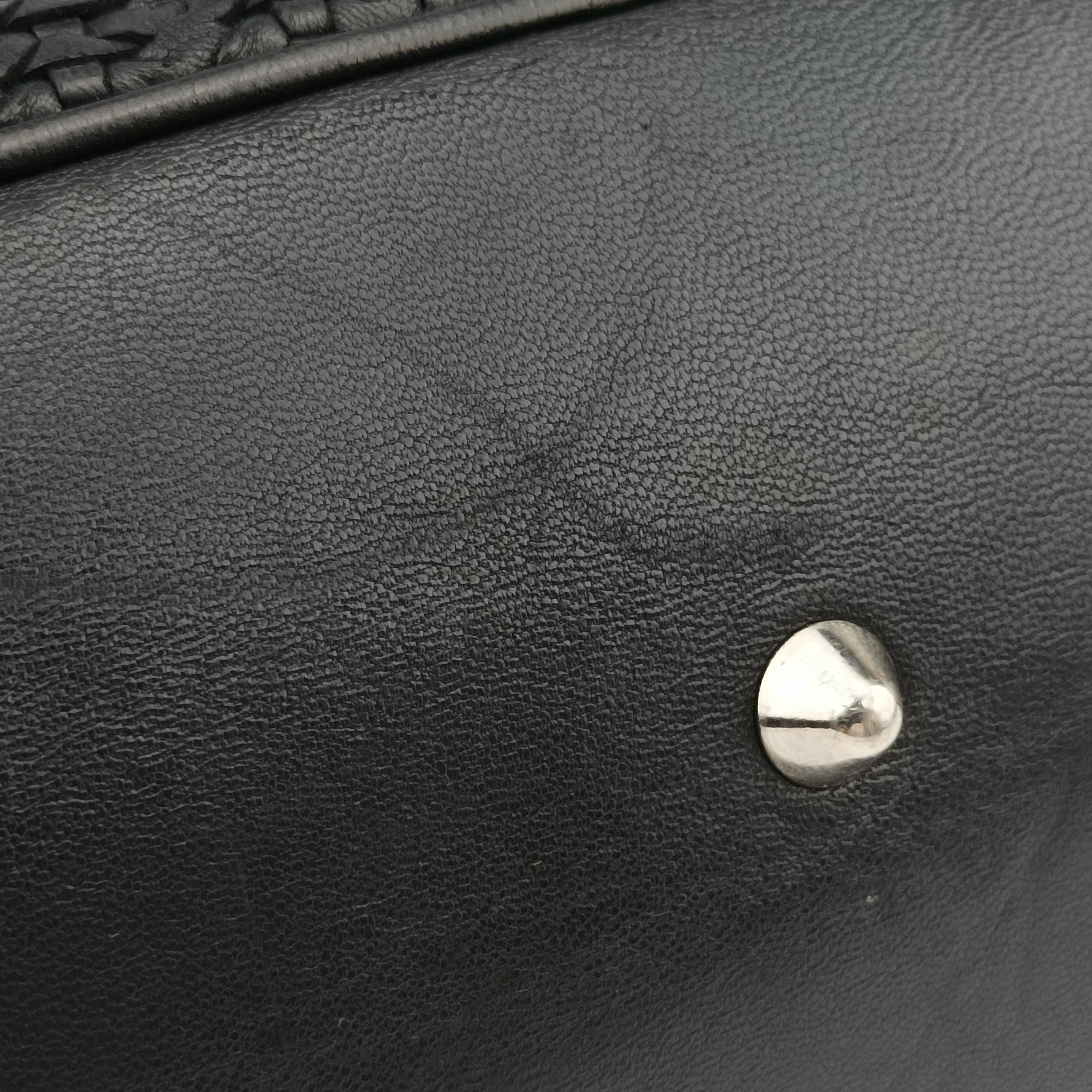 Soft Lady Dior Canage INTRECCIATO Tote Black lambskin 01-RU-0058ソフト レディディオール カナージュ イントレチャート トート ブラック ラムスキン 01-RU-0058