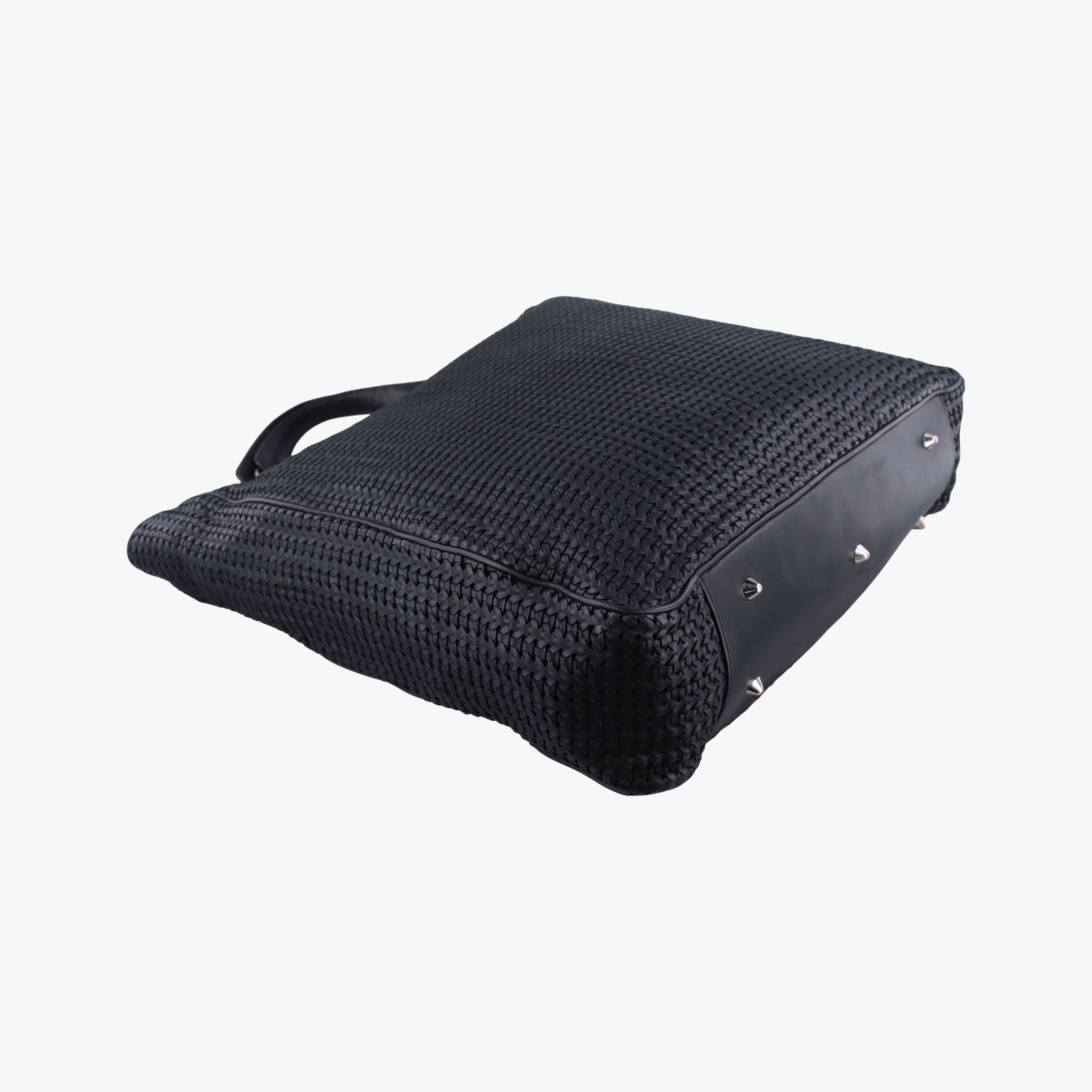 Soft Lady Dior Canage INTRECCIATO Tote Black lambskin 01-RU-0058ソフト レディディオール カナージュ イントレチャート トート ブラック ラムスキン 01-RU-0058