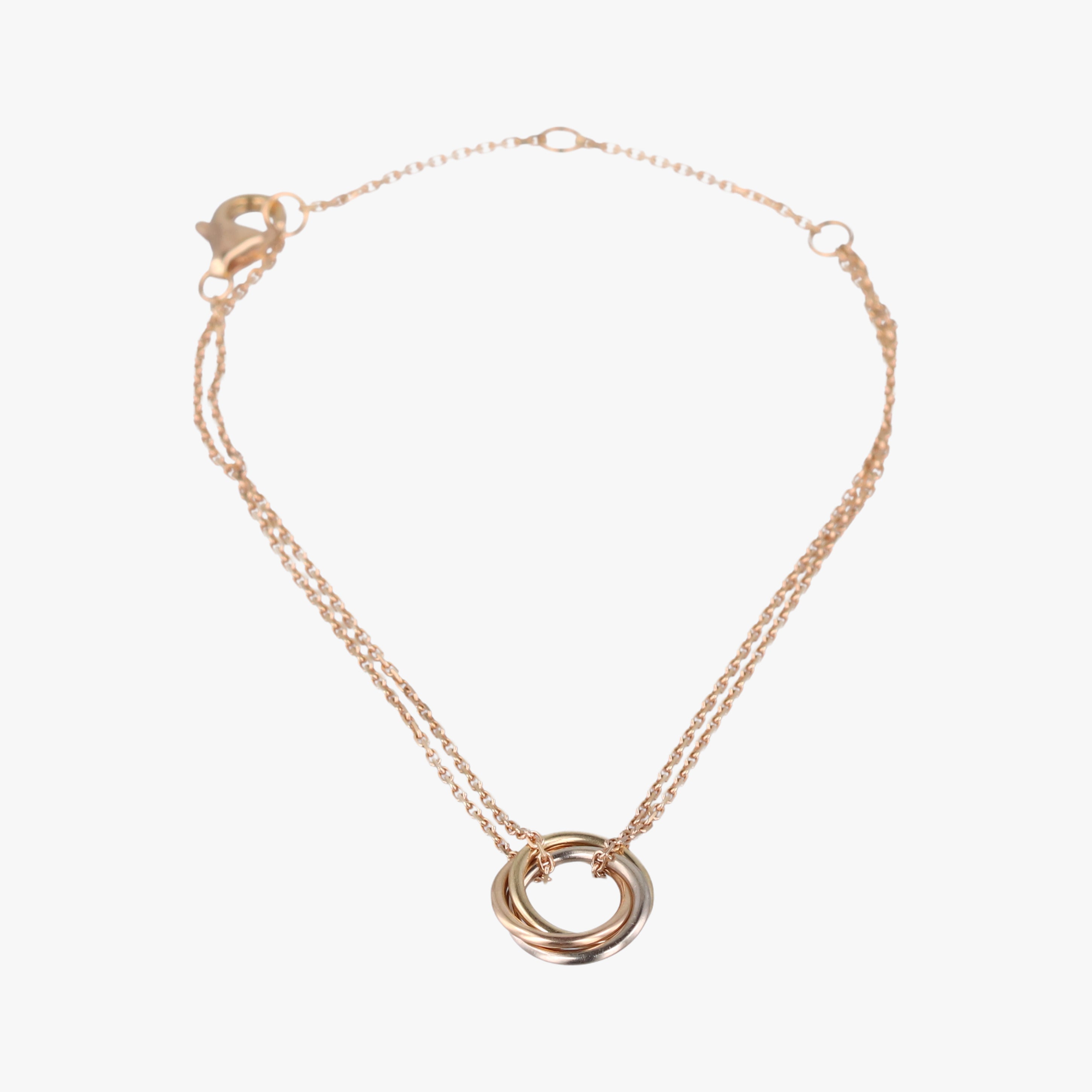 Trinity de Cartier Golden× Platinum × Rose Golden AU750 B6036818 UP0249トリニティ ドゥ カルティエ ゴールド × プラチナ × ローズゴールド AU750 B6036818 UP0249