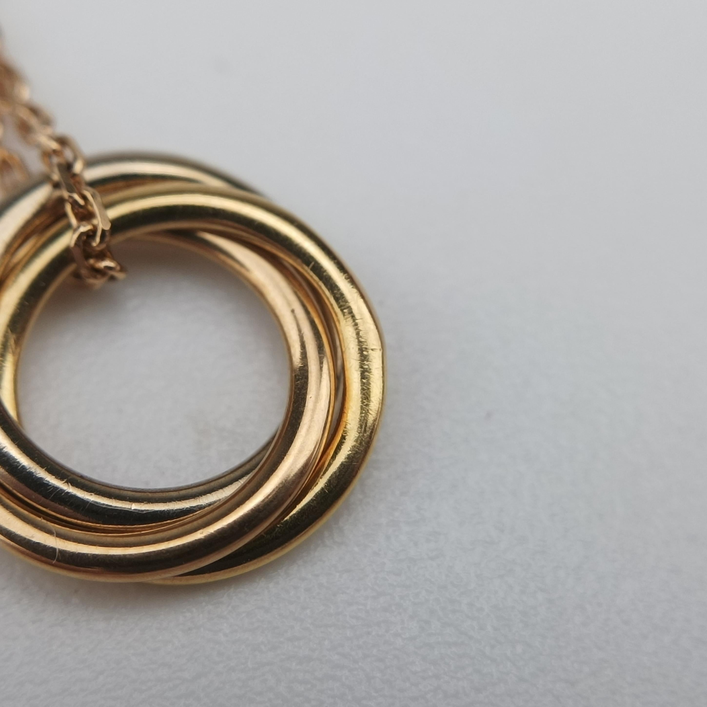 Trinity de Cartier Golden× Platinum × Rose Golden AU750 B6036818 UP0249トリニティ ドゥ カルティエ ゴールド × プラチナ × ローズゴールド AU750 B6036818 UP0249