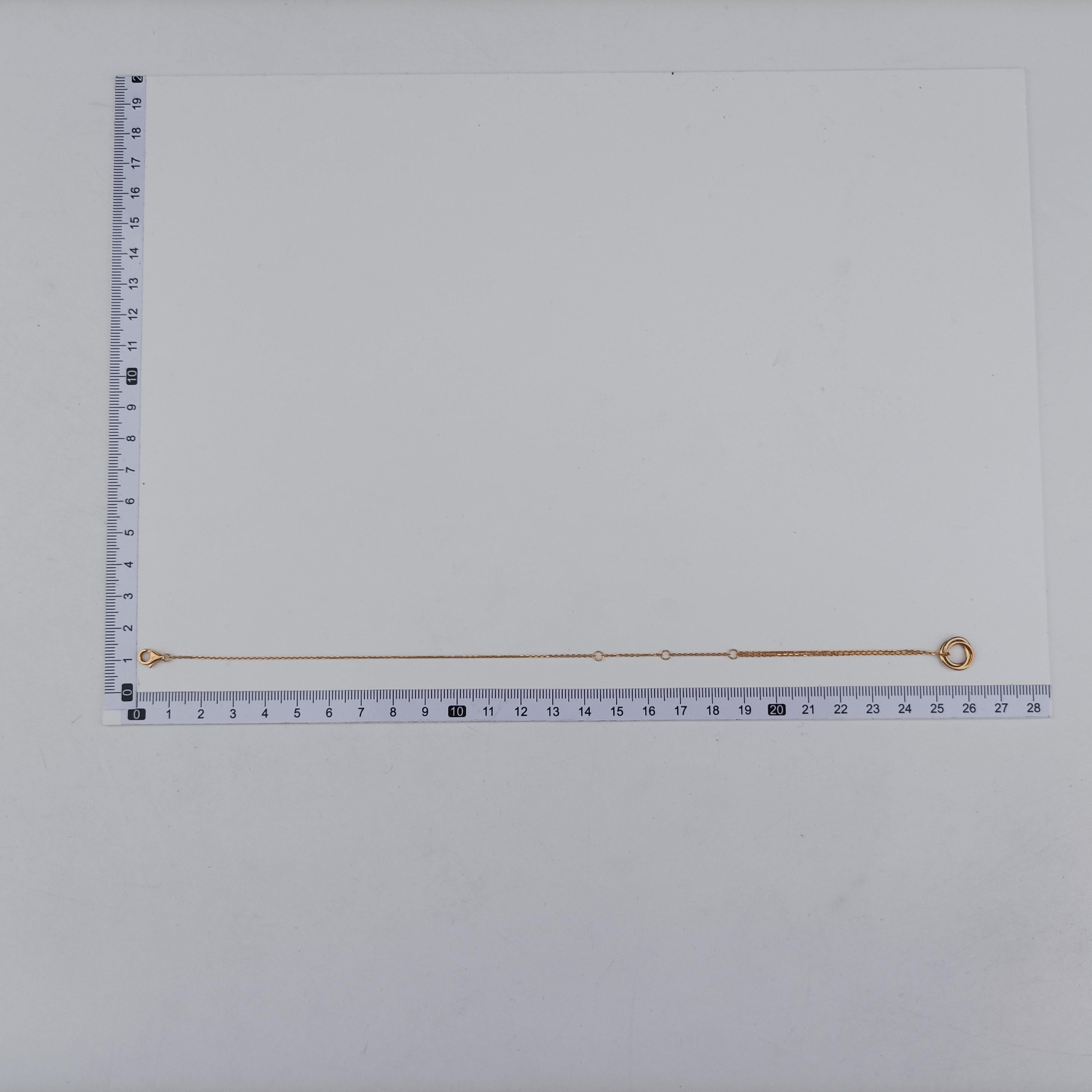 Trinity de Cartier Golden× Platinum × Rose Golden AU750 B6036818 UP0249トリニティ ドゥ カルティエ ゴールド × プラチナ × ローズゴールド AU750 B6036818 UP0249