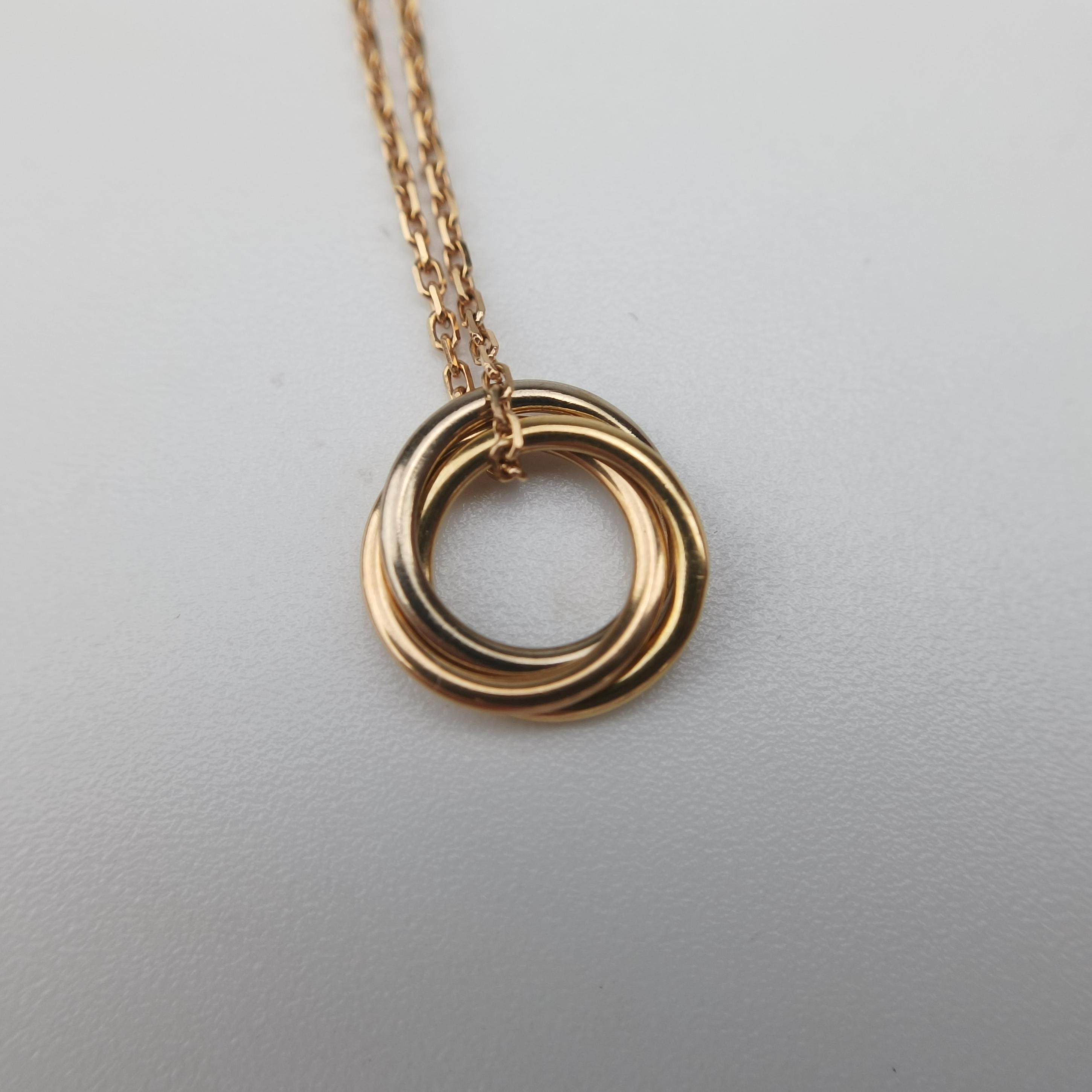 Trinity de Cartier Golden× Platinum × Rose Golden AU750 B6036818 UP0249トリニティ ドゥ カルティエ ゴールド × プラチナ × ローズゴールド AU750 B6036818 UP0249