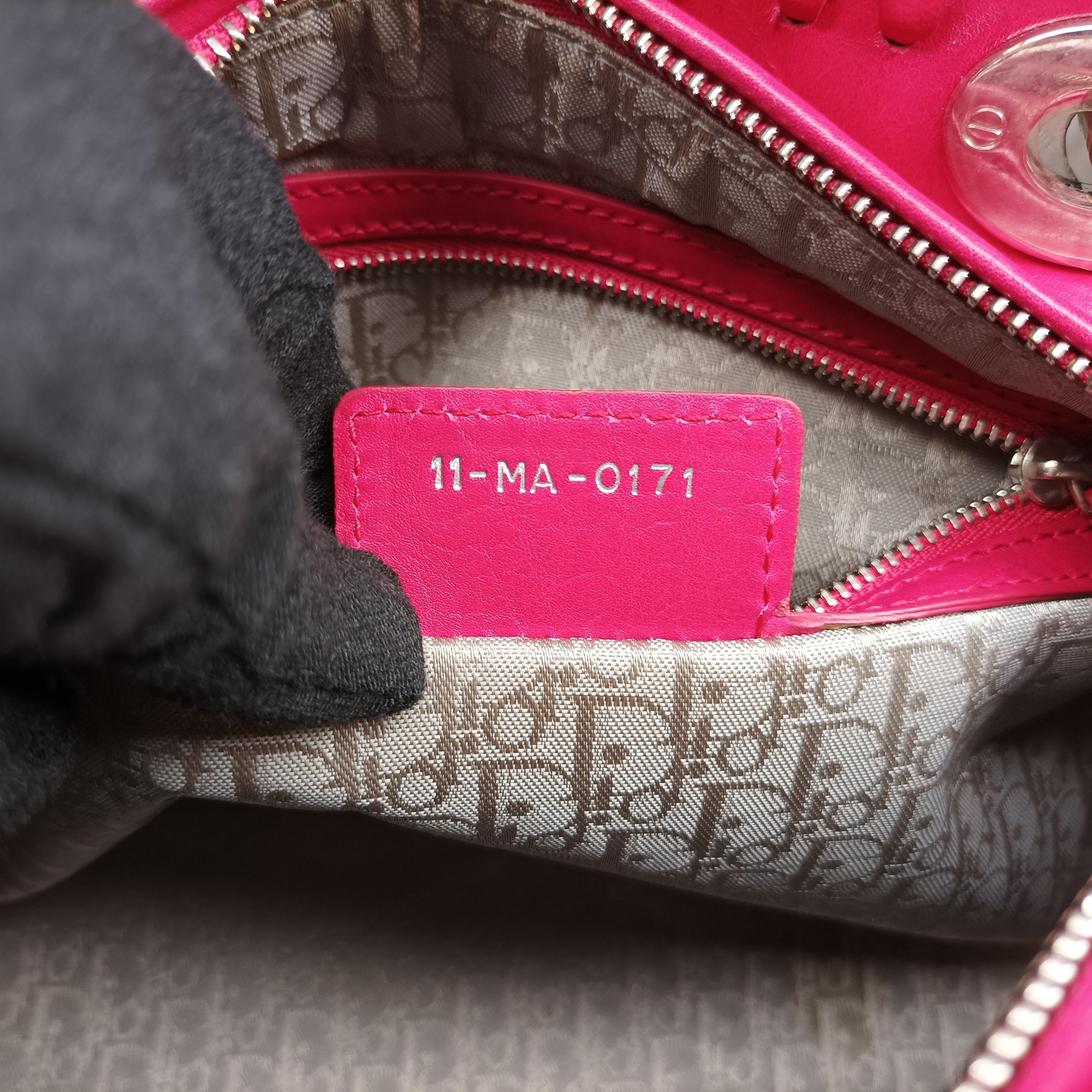 Lady Dior Red lambskin 11-MA-0171レディディオール レッド ラムスキン 11-MA-0171