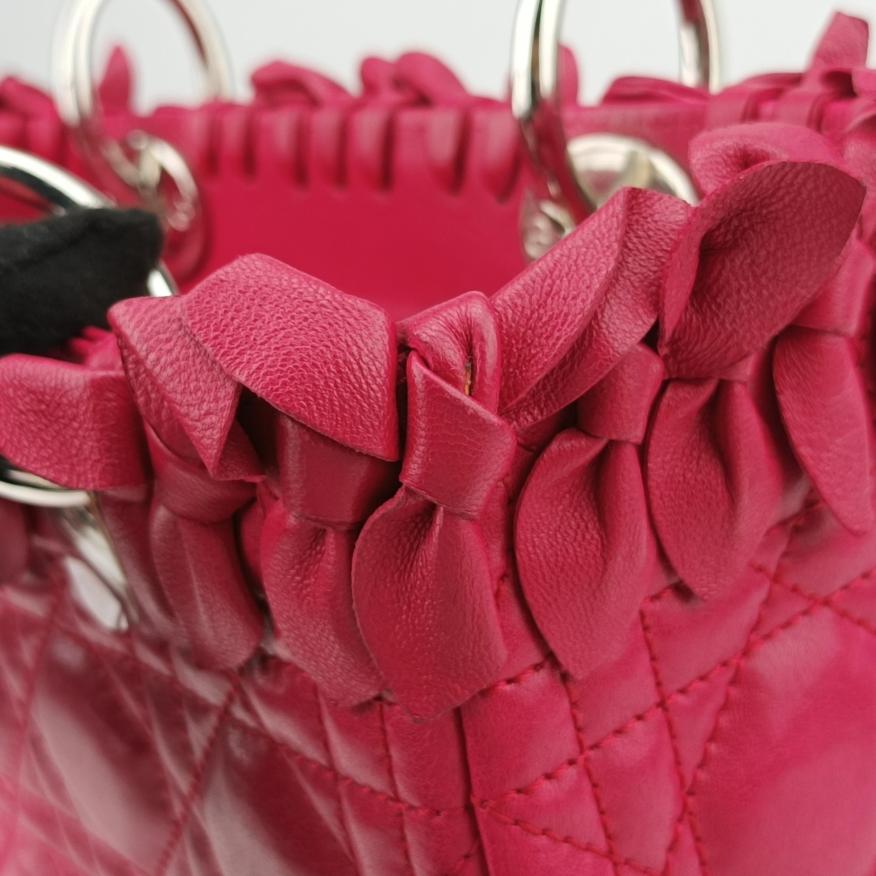 Lady Dior Red lambskin 11-MA-0171レディディオール レッド ラムスキン 11-MA-0171