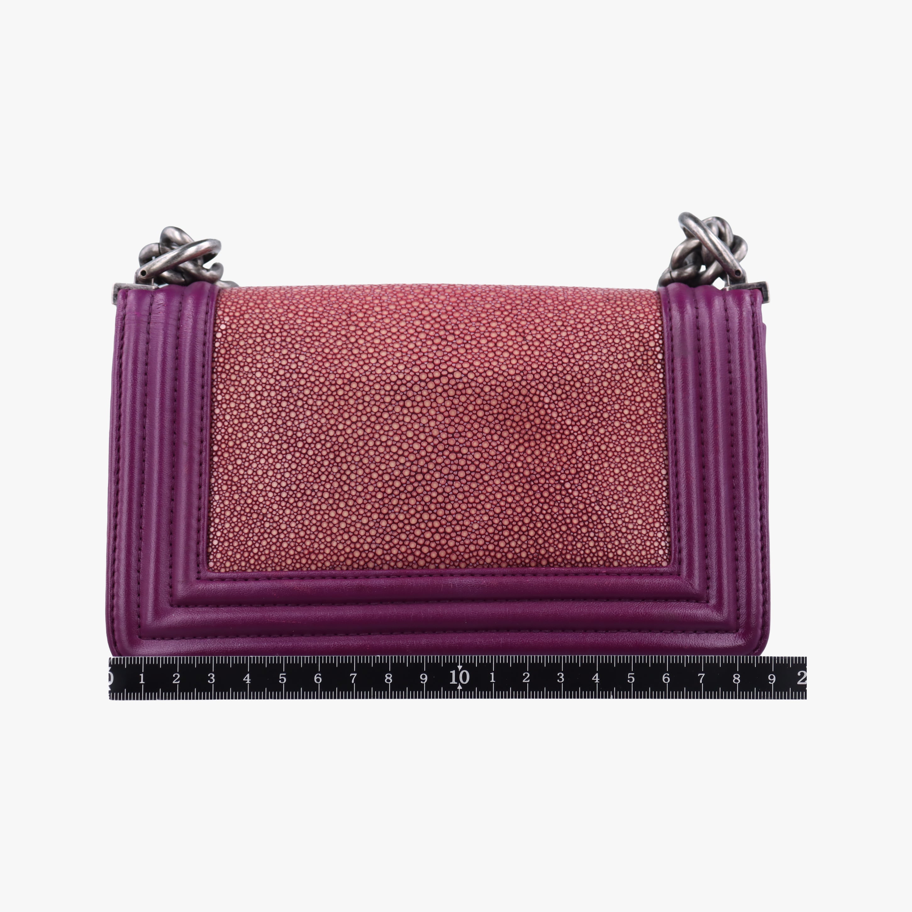 BOY CHANEL Rose×Red Galuchat Stingray ×lambskin A67137 16681273ボーイシャネル ローズ レッド×レッド ガルーシャ スティングレイ×ラムスキン A67137 16681273