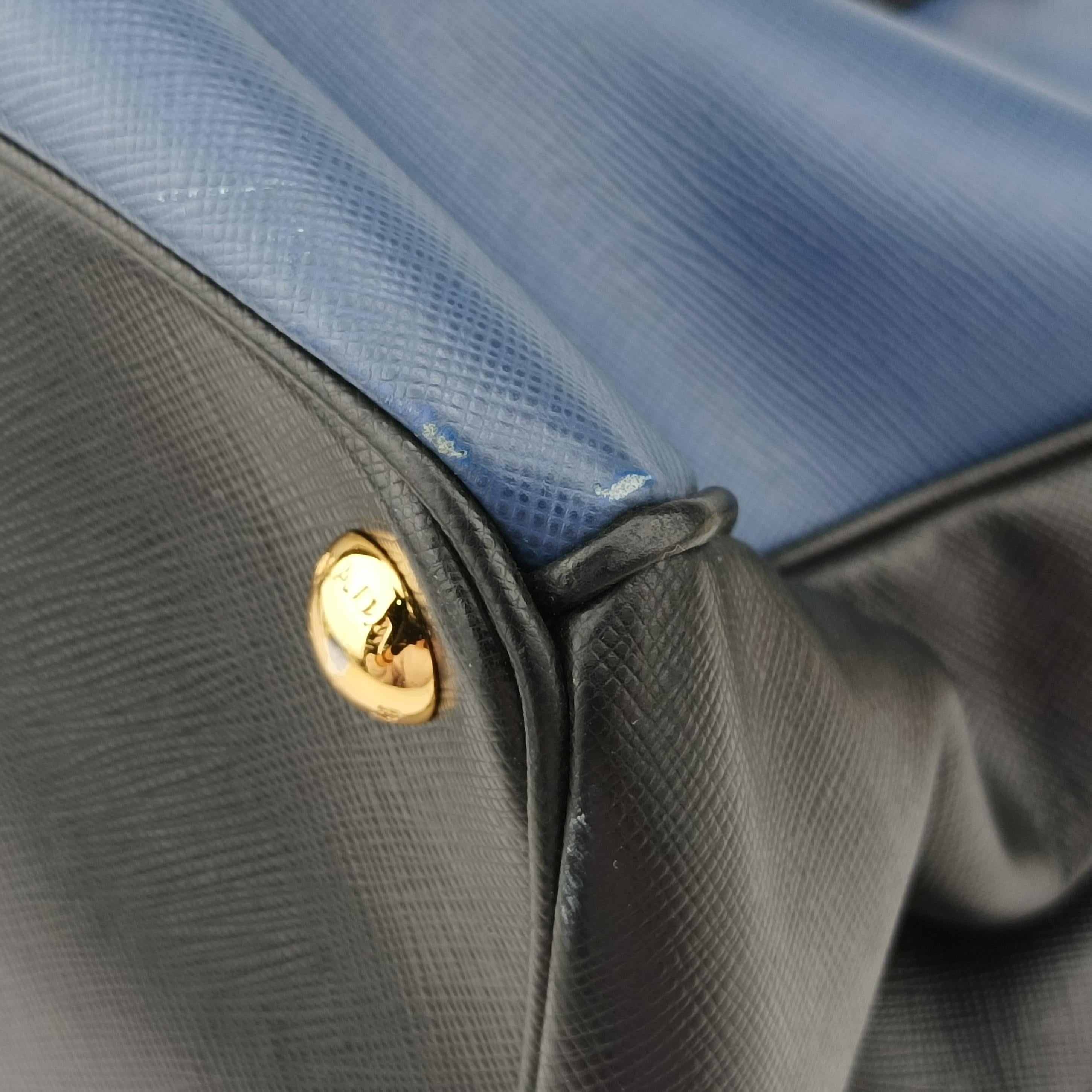 Galleria Navy × Black SAFFIANO Leather B2830A 14/Gガレリア ネイビー×ブラック サフィアーノ レザー B2830A 14/G