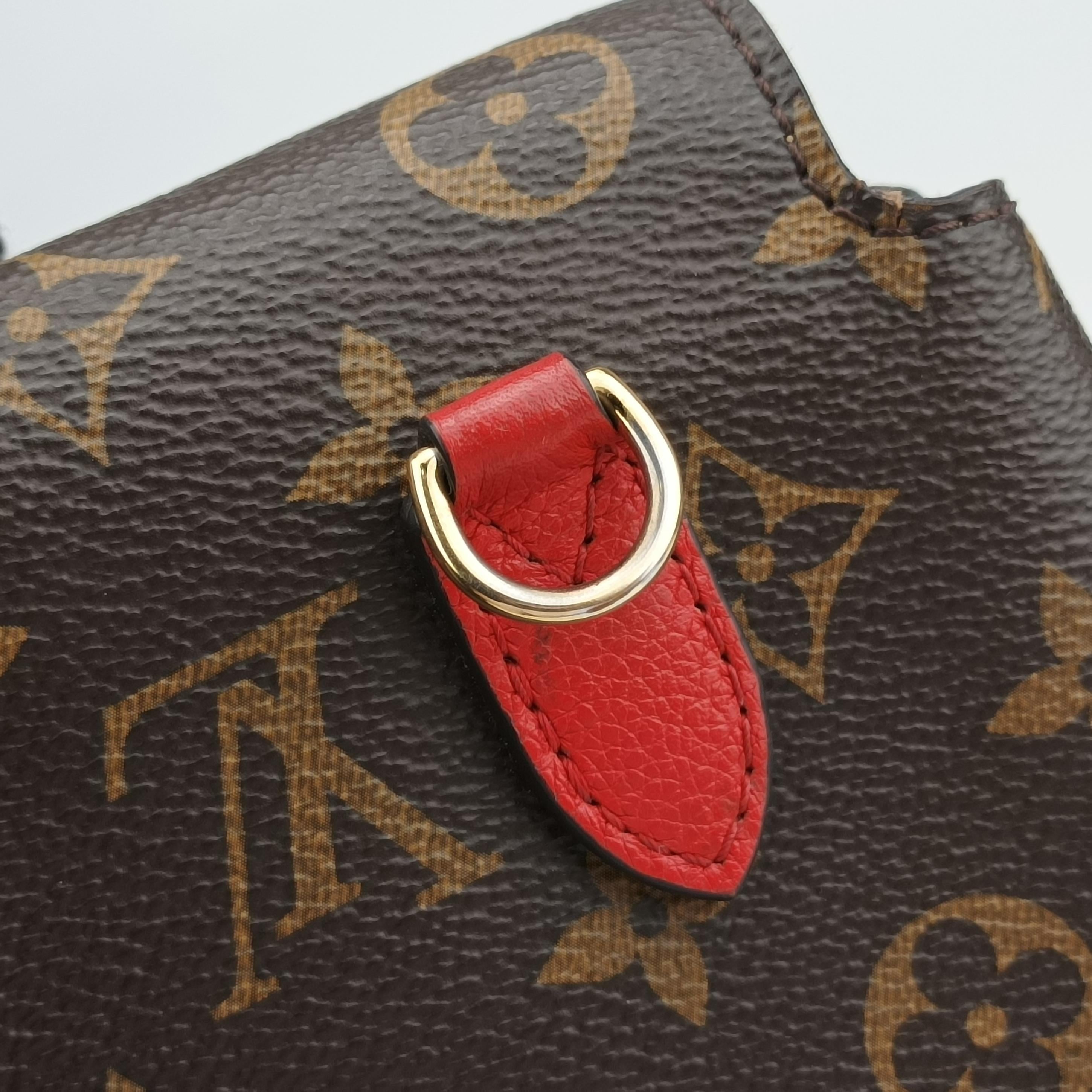 MARIGNAN Brown×COQUELICOT Monogram Canvas×calf leather M44544 FL0128マリニャン モノグラム/ブラウン系×コクリコ モノグラムキャンバス×カーフレザー M44544 FL0128